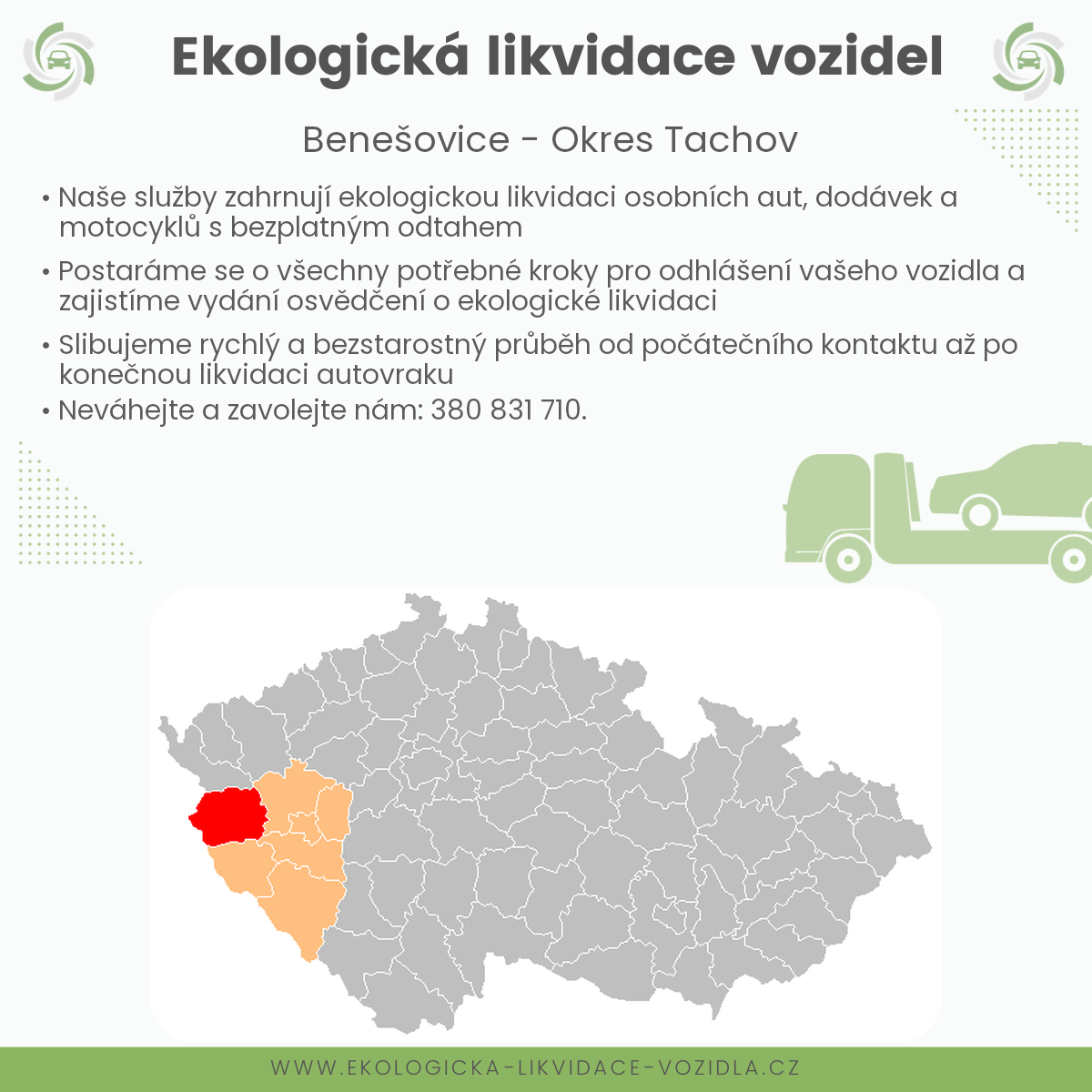 likvidace vozidel - Benešovice