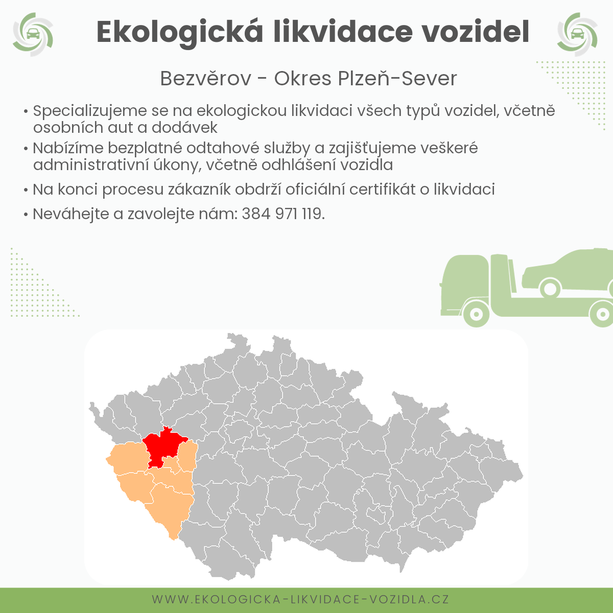 likvidace vozidel - Bezvěrov