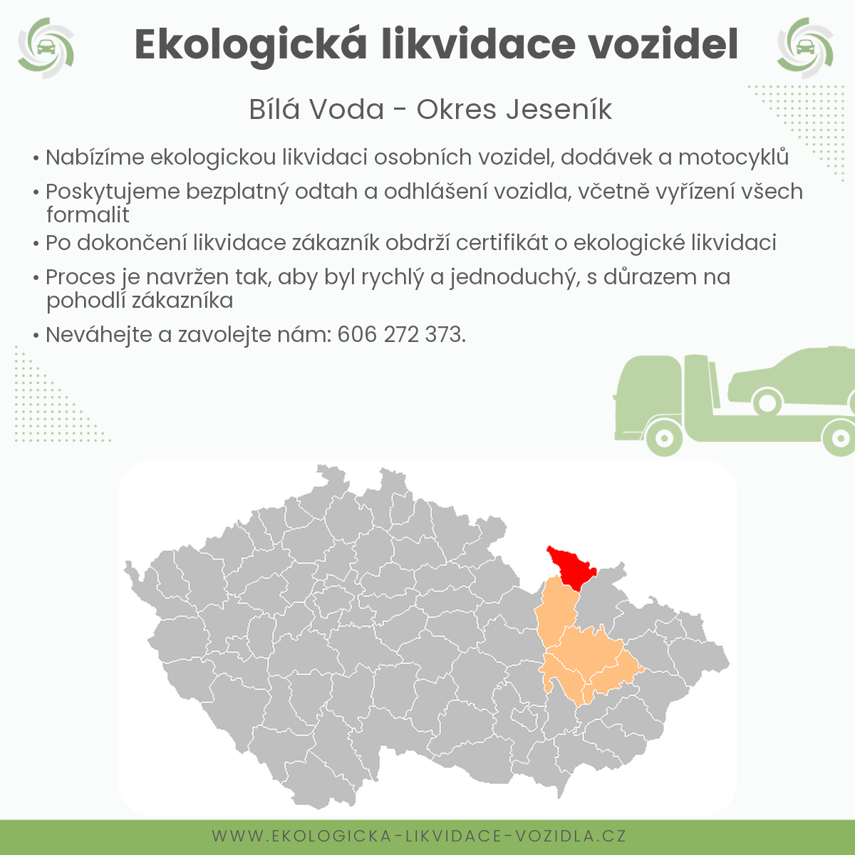 likvidace vozidel - Bílá Voda