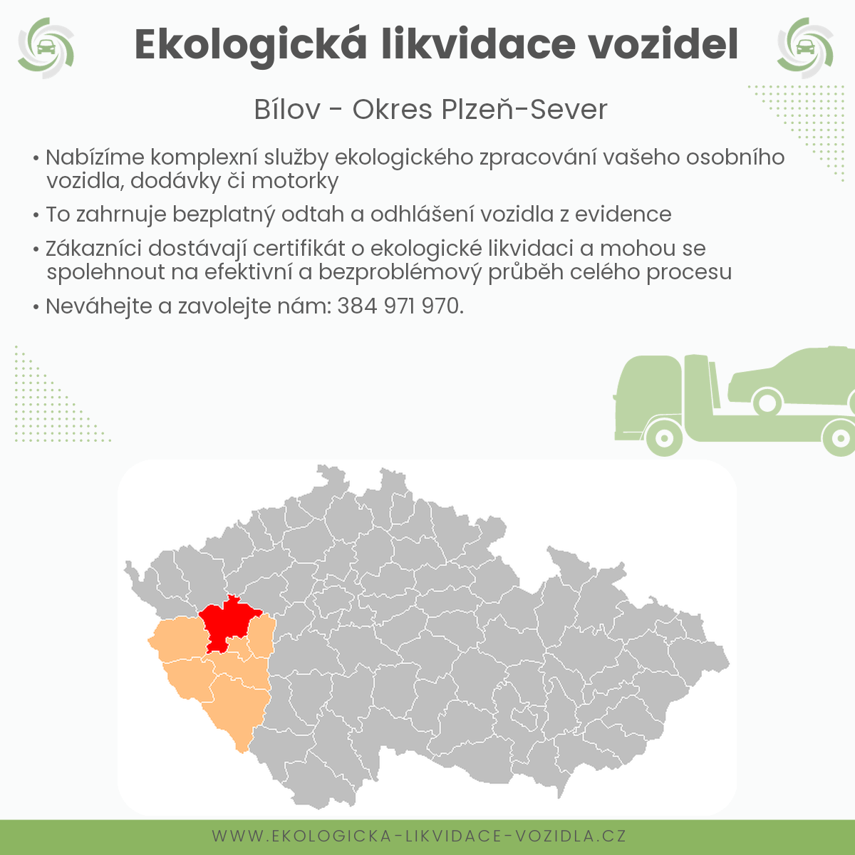 likvidace vozidel - Bílov