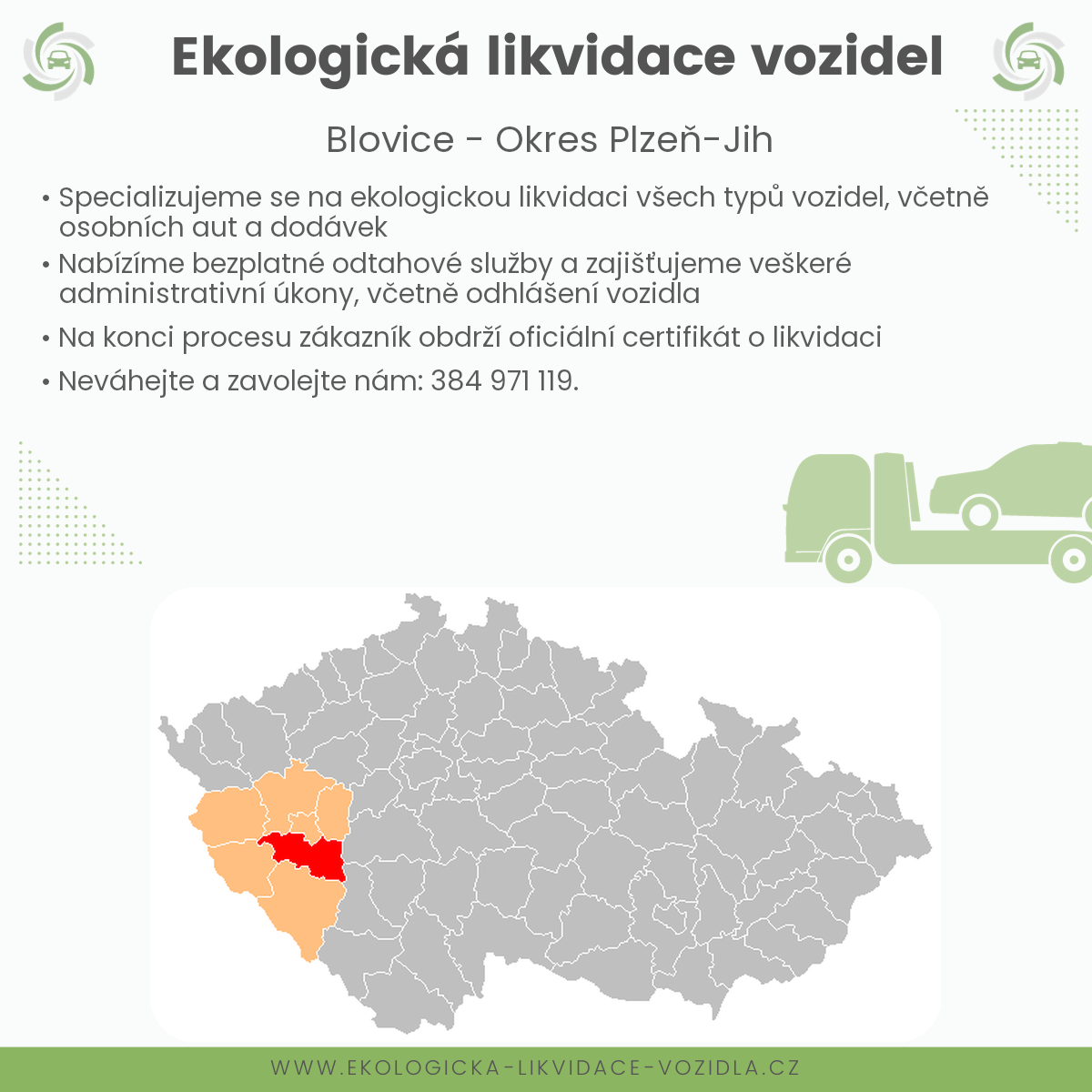 likvidace vozidel - Blovice