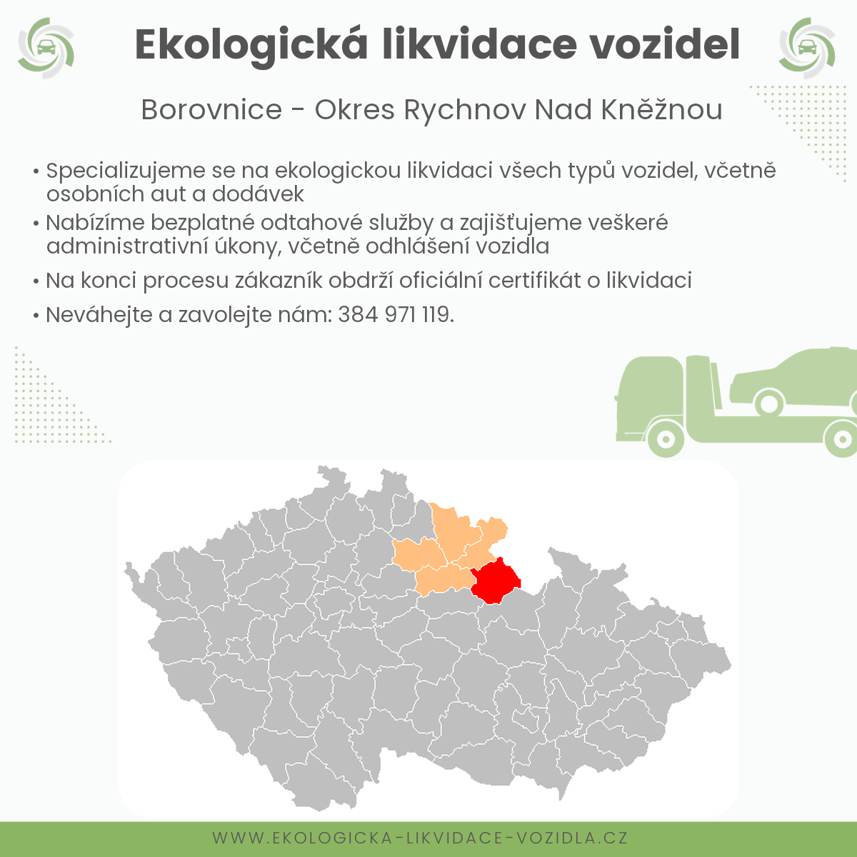 likvidace vozidel - Borovnice
