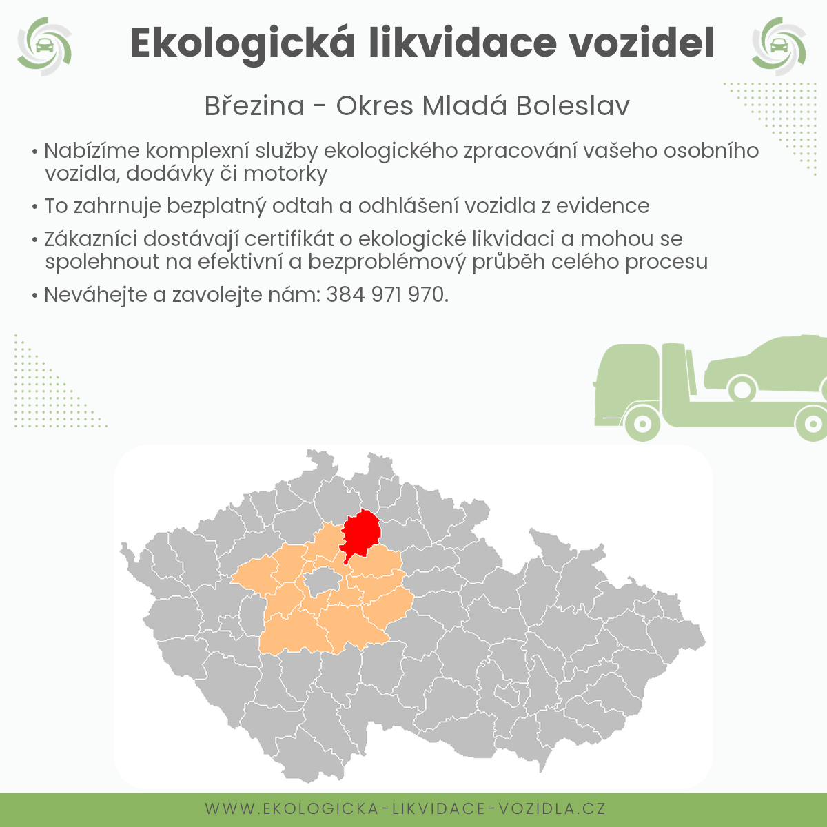 likvidace vozidel - Březina