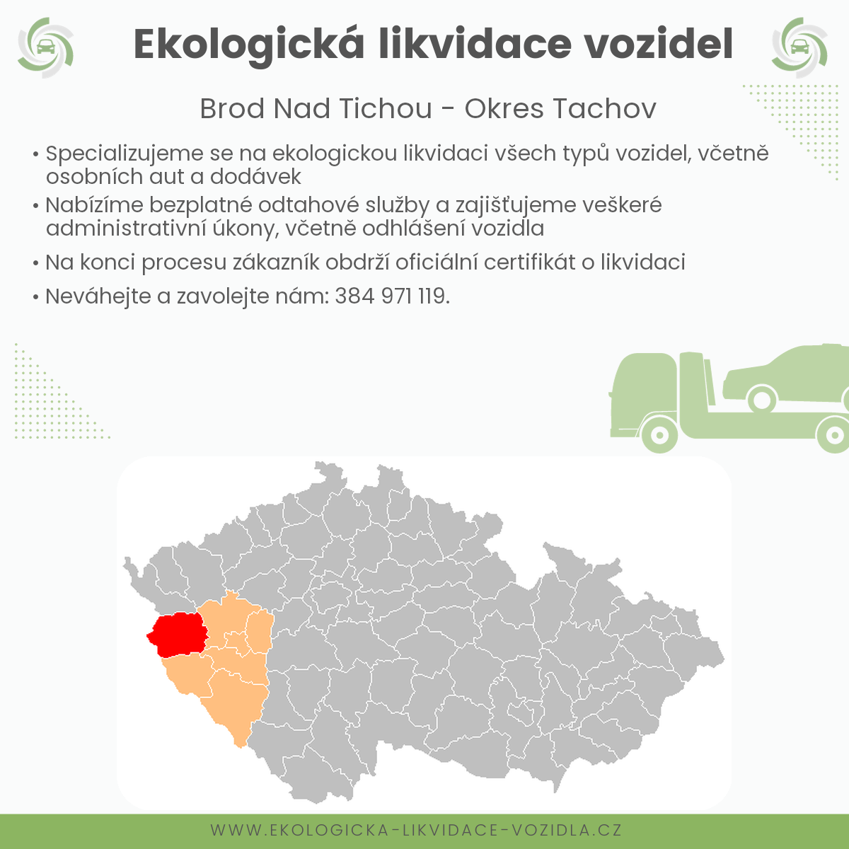 likvidace vozidel - Brod nad Tichou