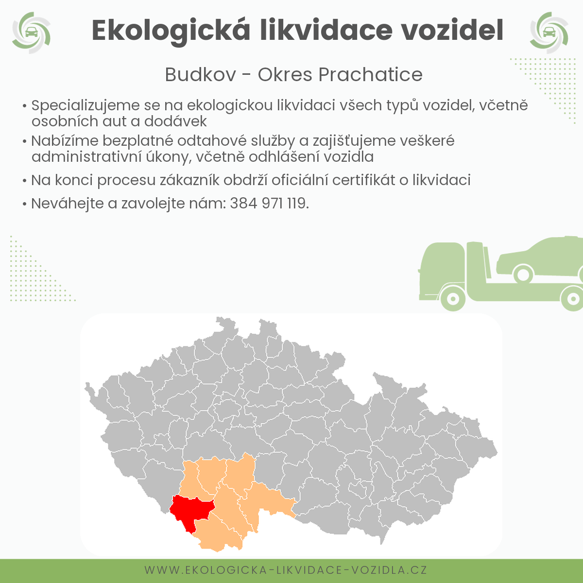 likvidace vozidel - Budkov