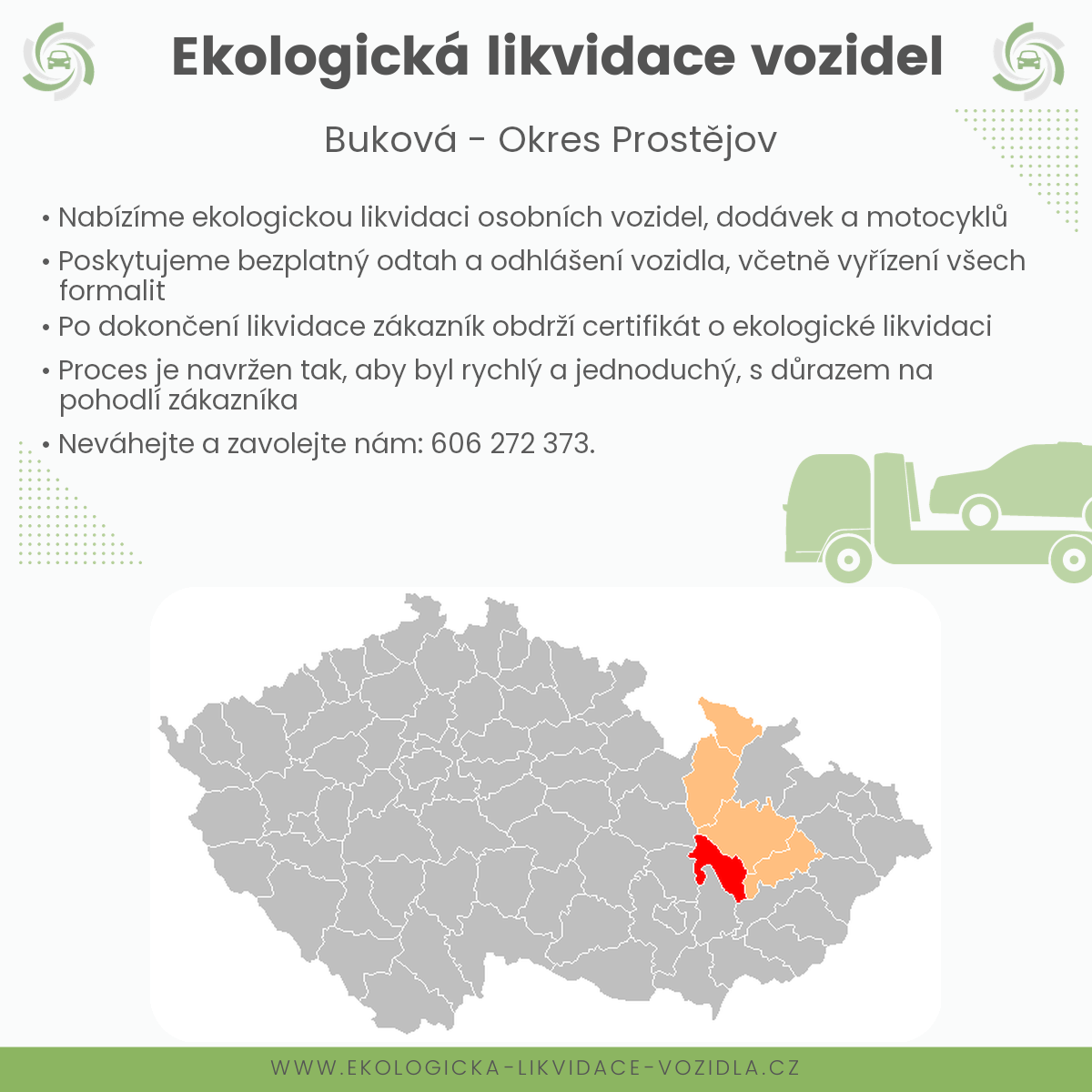 likvidace vozidel - Buková