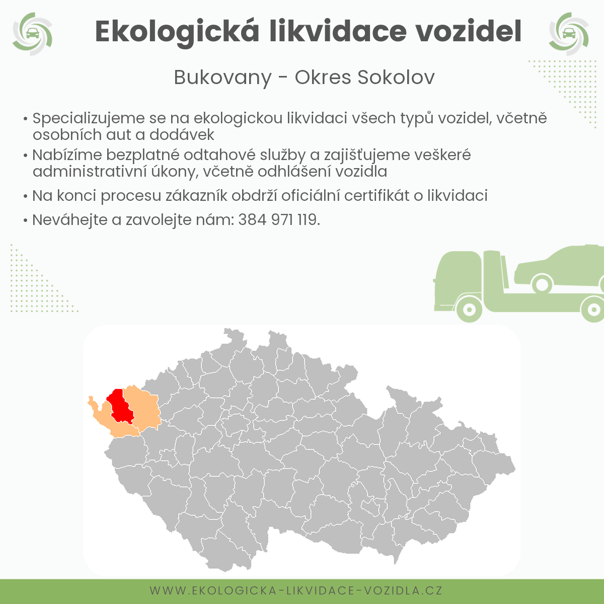 likvidace vozidel - Bukovany