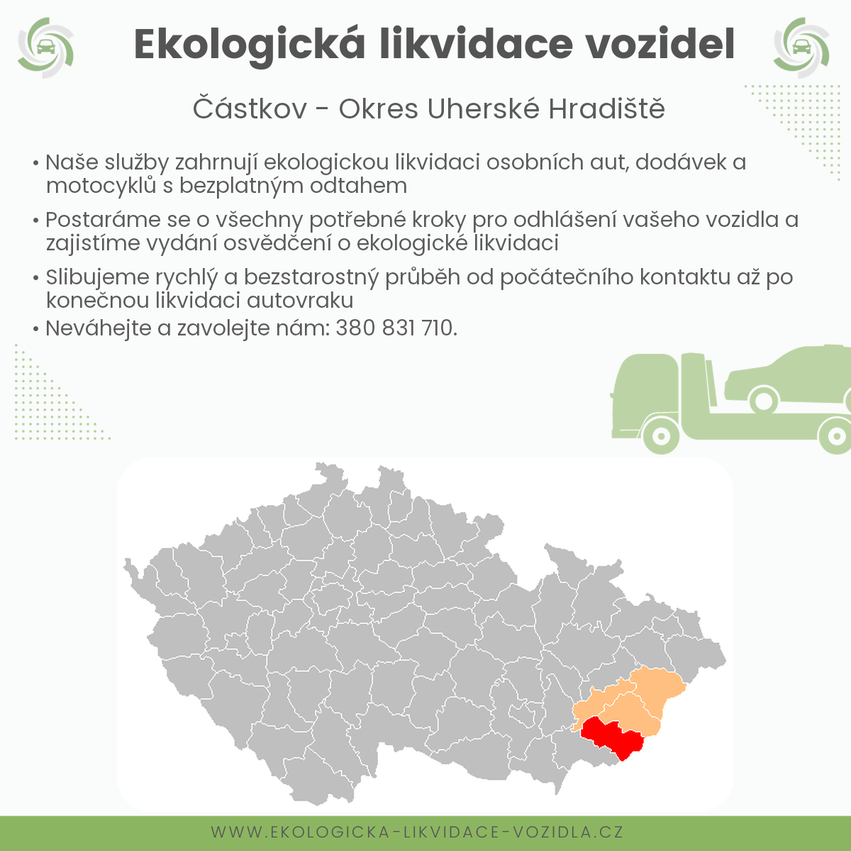 likvidace vozidel - Částkov