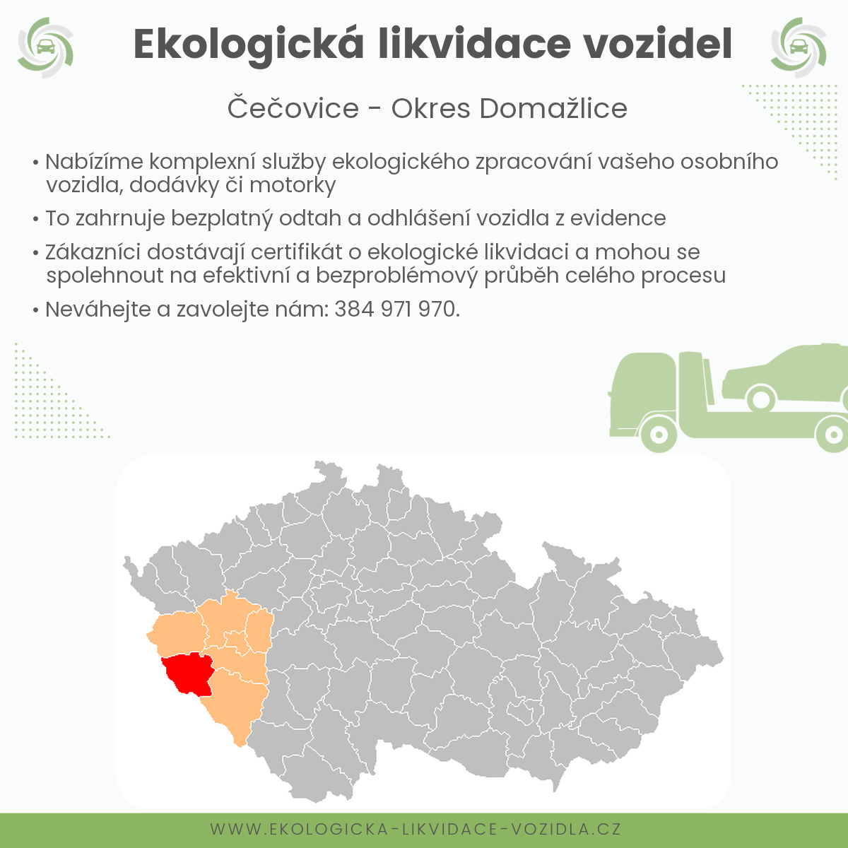 likvidace vozidel - Čečovice