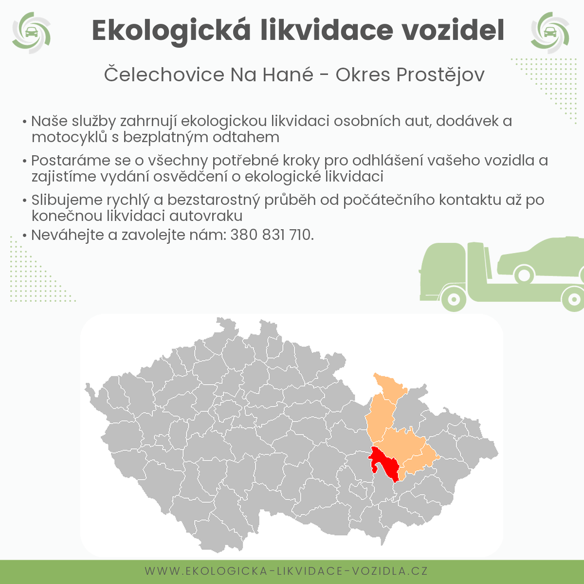 likvidace vozidel - Čelechovice na Hané