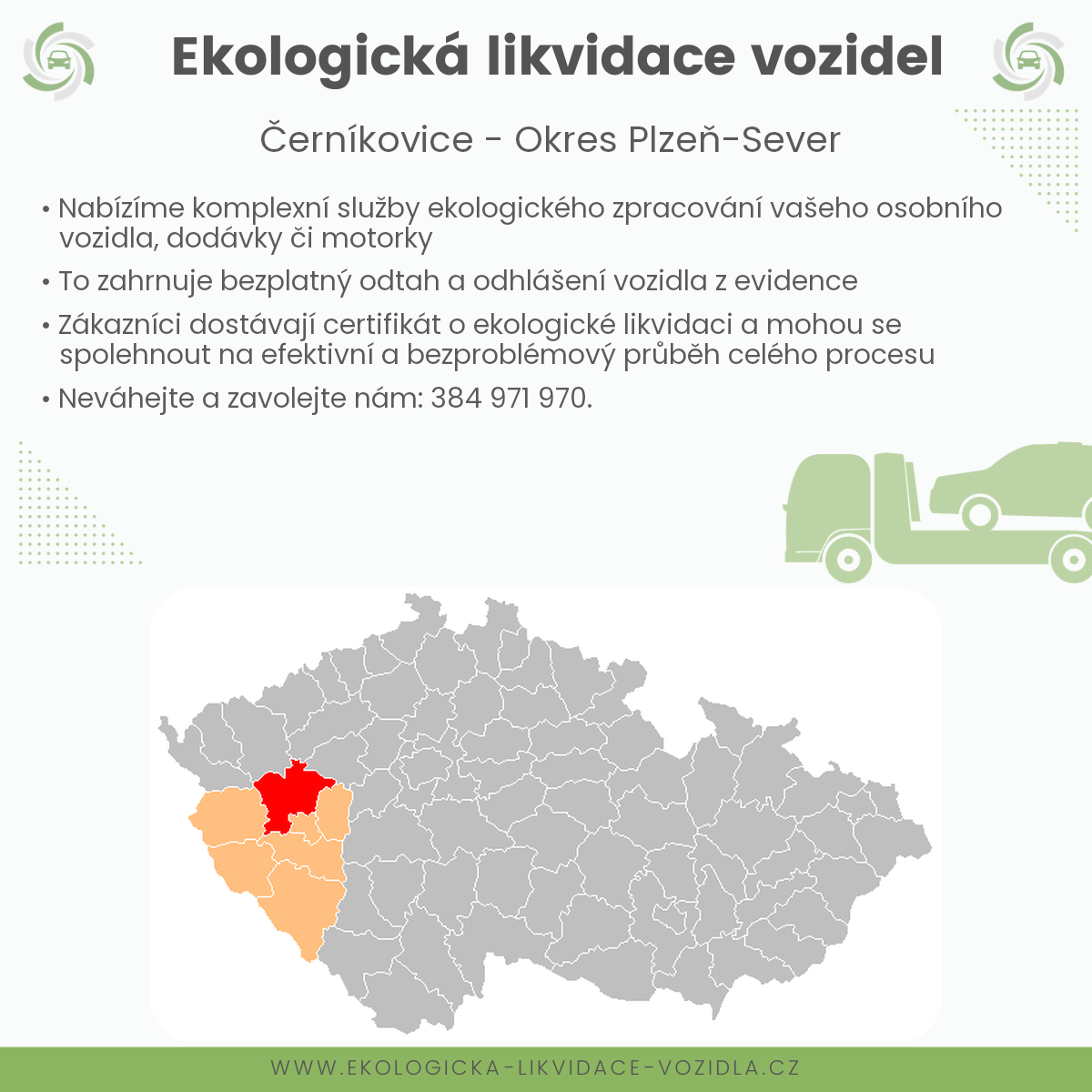 likvidace vozidel - Černíkovice