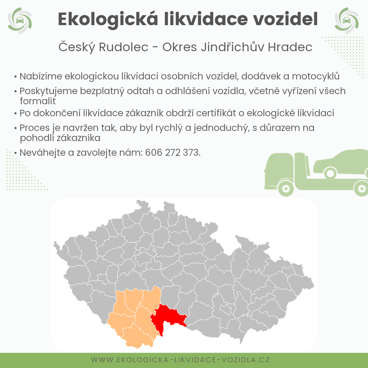 likvidace vozidel - Český Rudolec