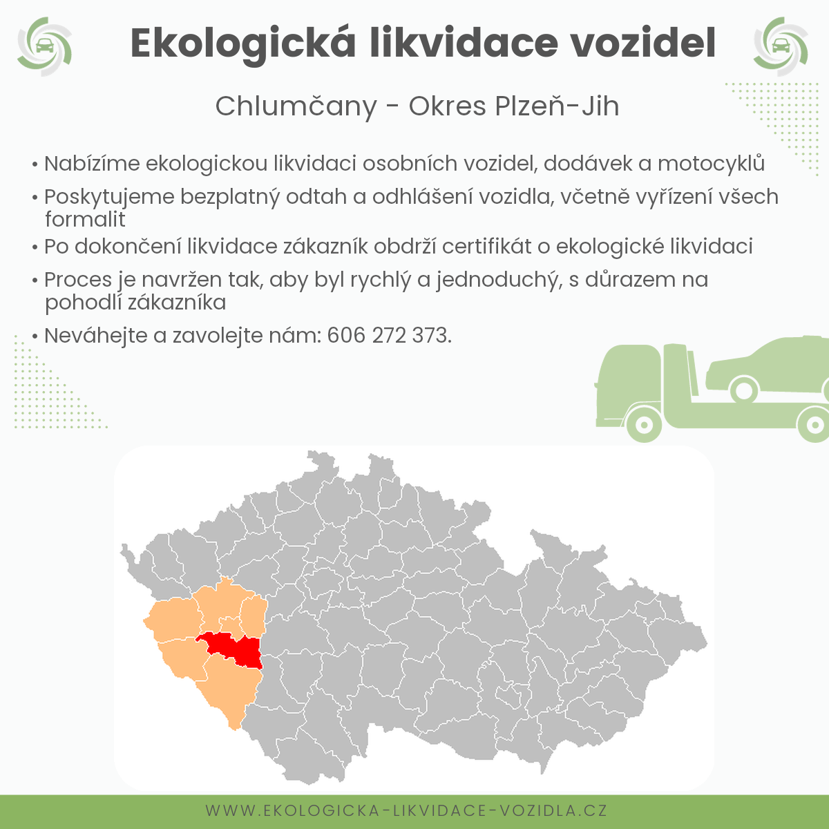 likvidace vozidel - Chlumčany