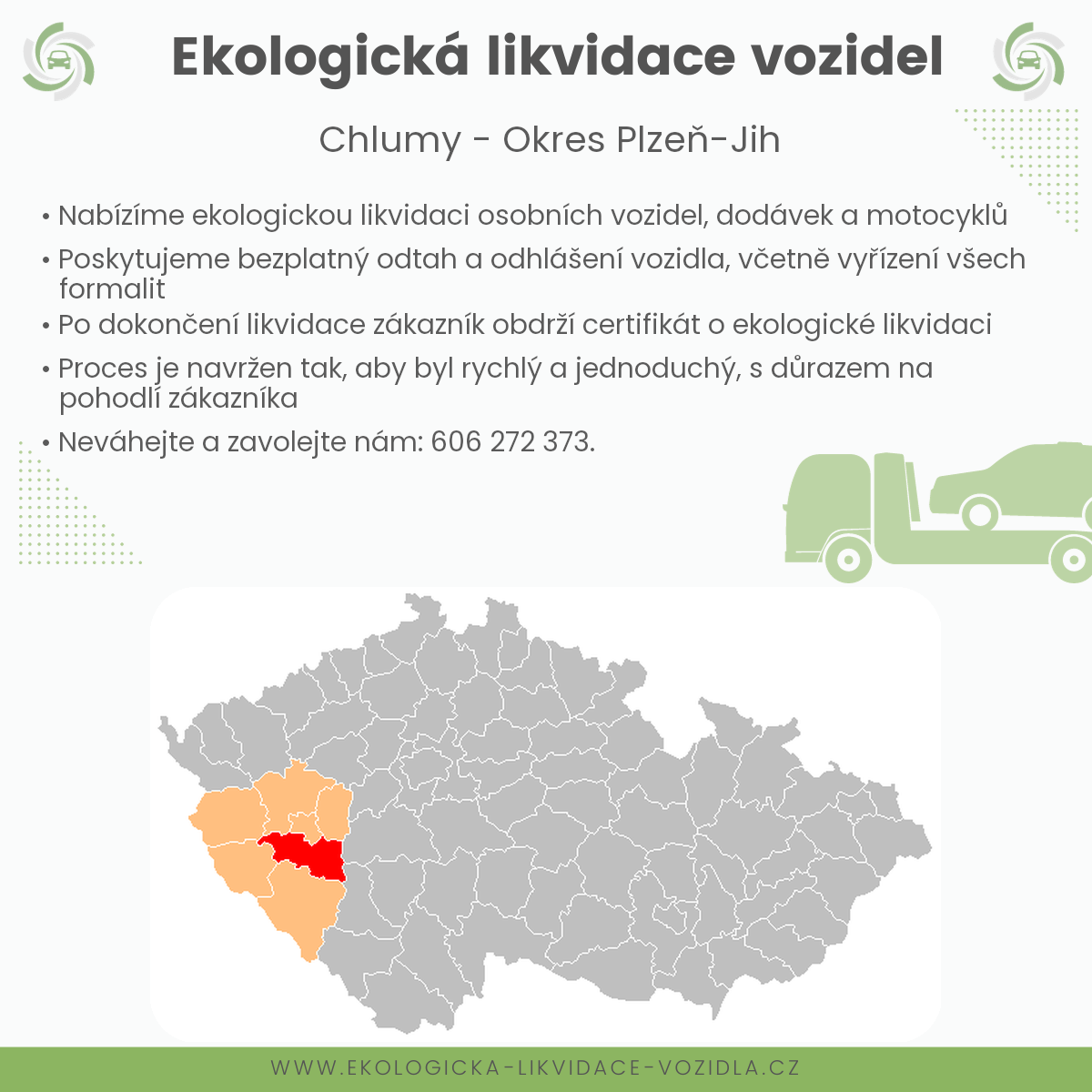 likvidace vozidel - Chlumy