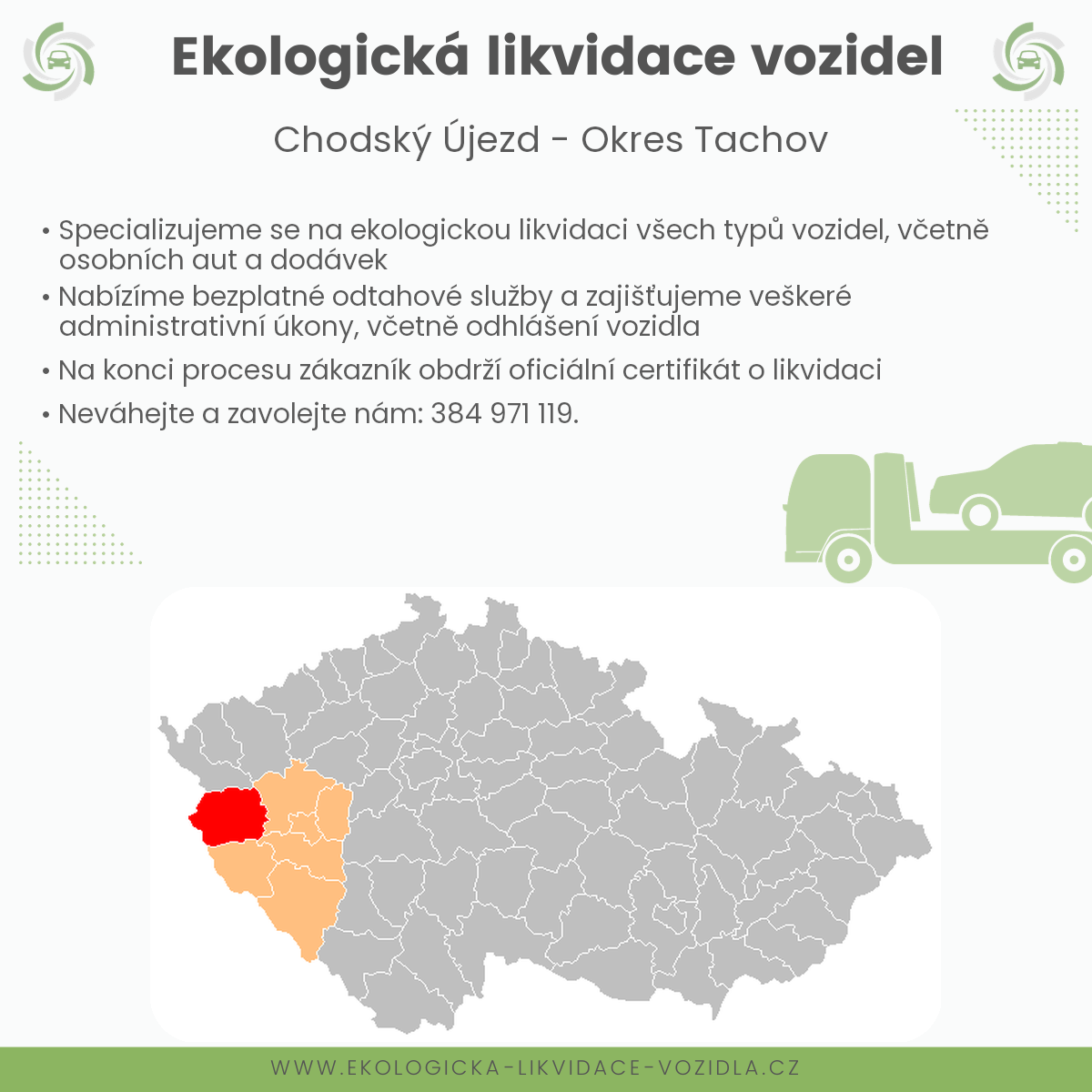 likvidace vozidel - Chodský Újezd