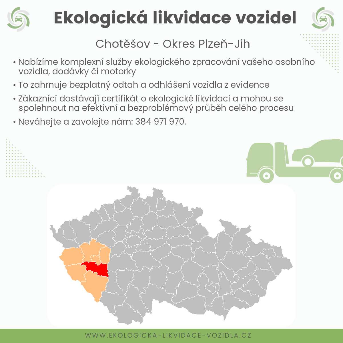likvidace vozidel - Chotěšov