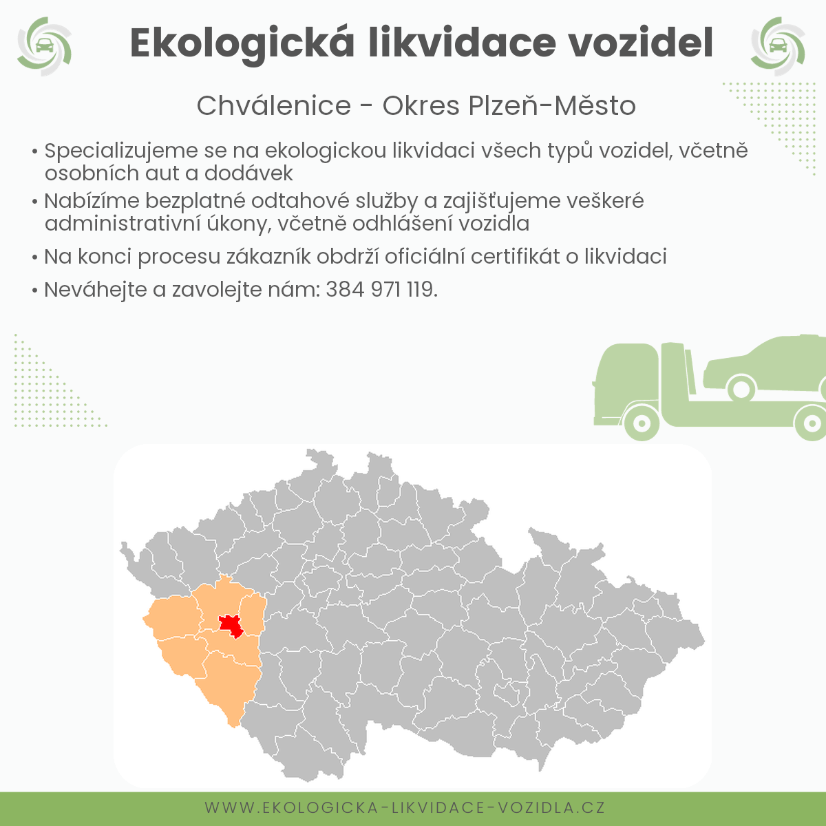 likvidace vozidel - Chválenice