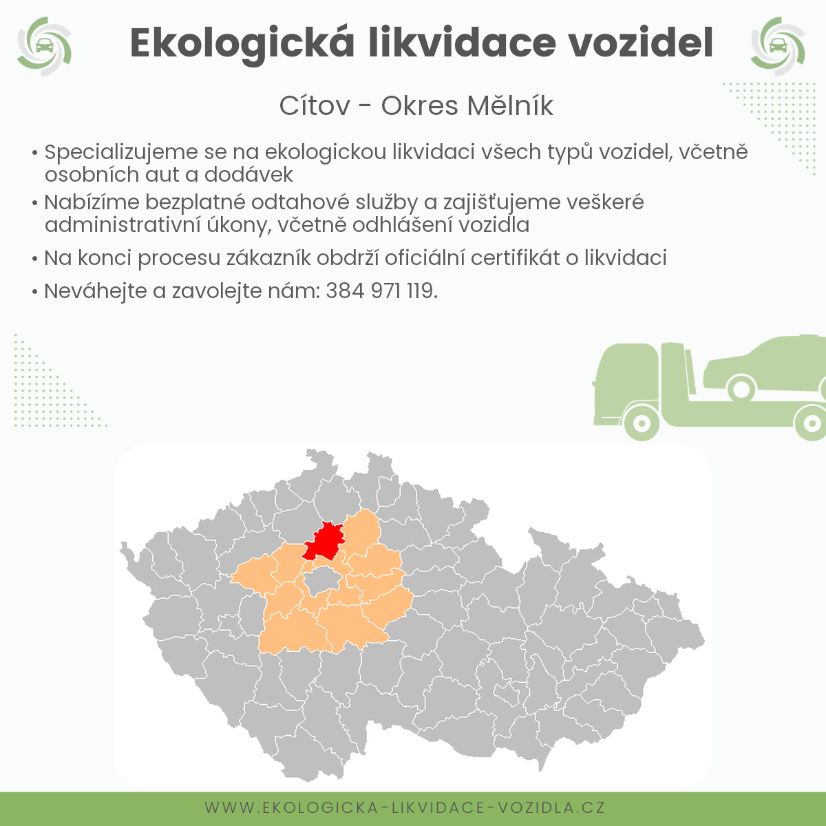 likvidace vozidel - Cítov
