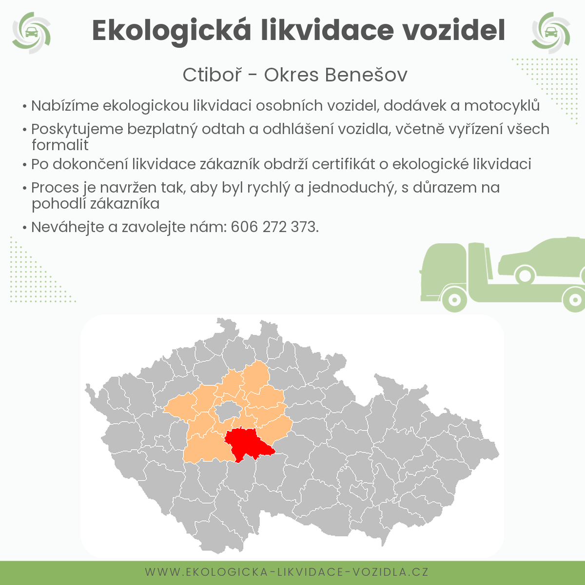 likvidace vozidel - Ctiboř