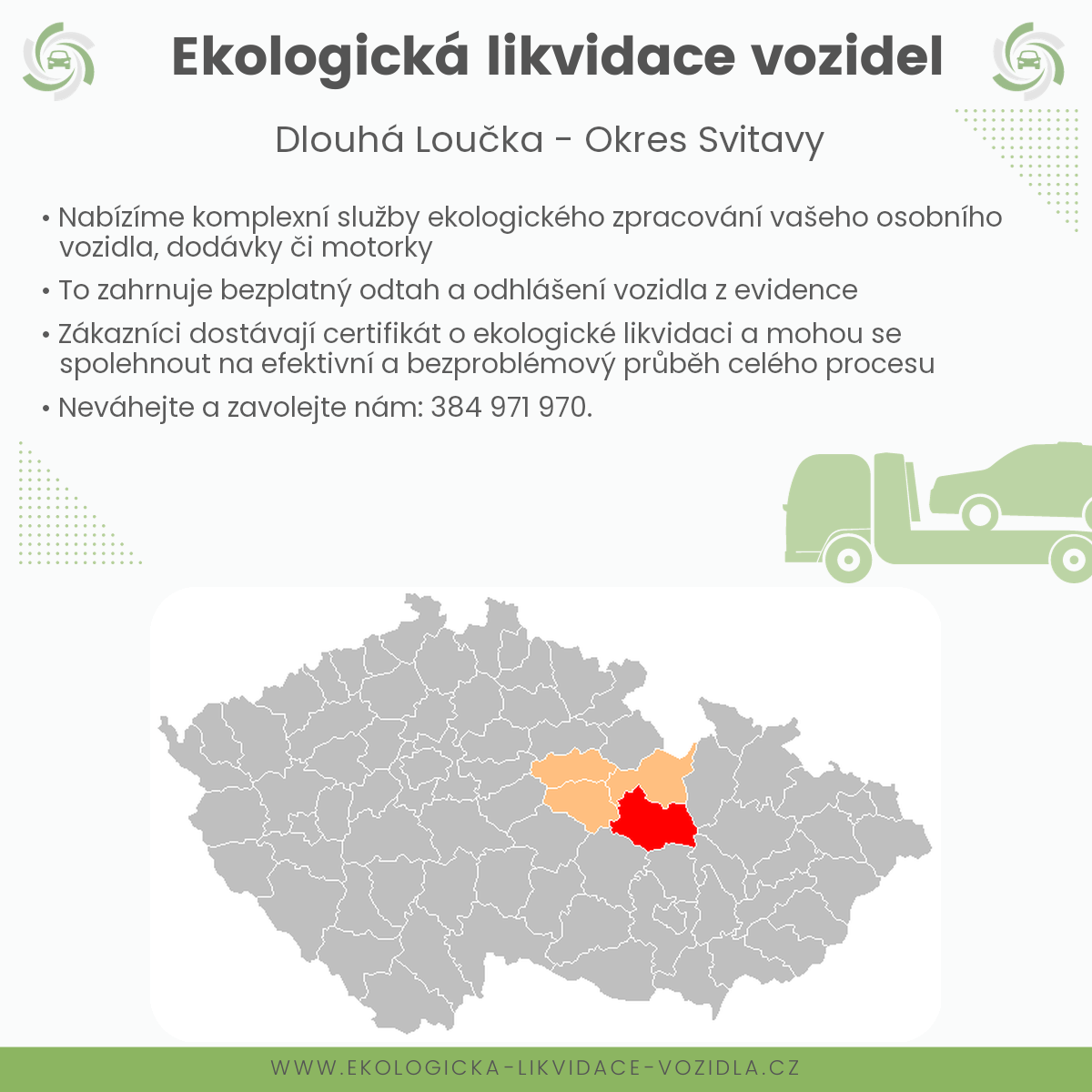 likvidace vozidel - Dlouhá Loučka