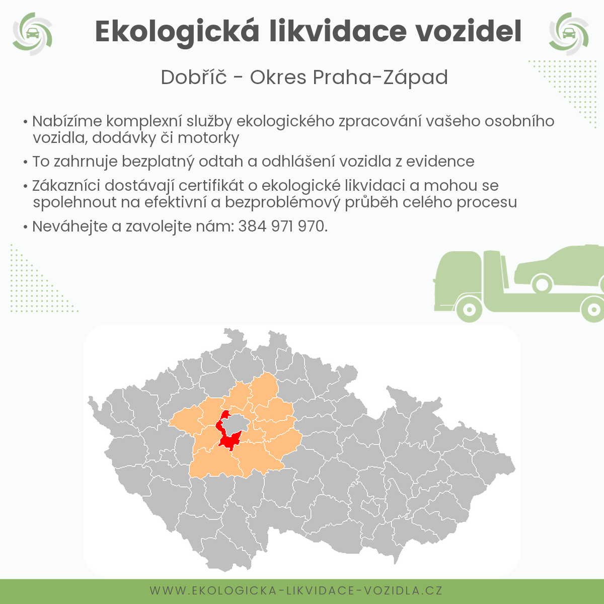 likvidace vozidel - Dobříč