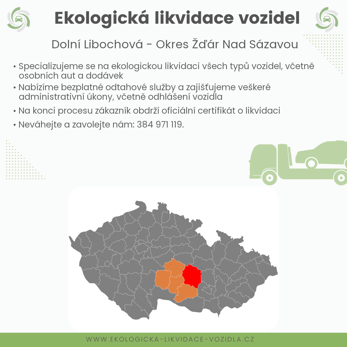 likvidace vozidel - Dolní Libochová