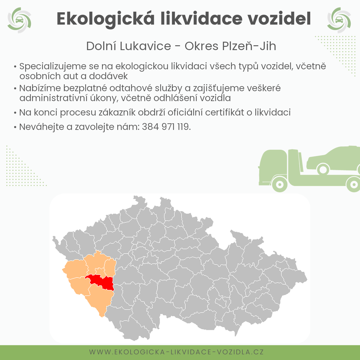likvidace vozidel - Dolní Lukavice