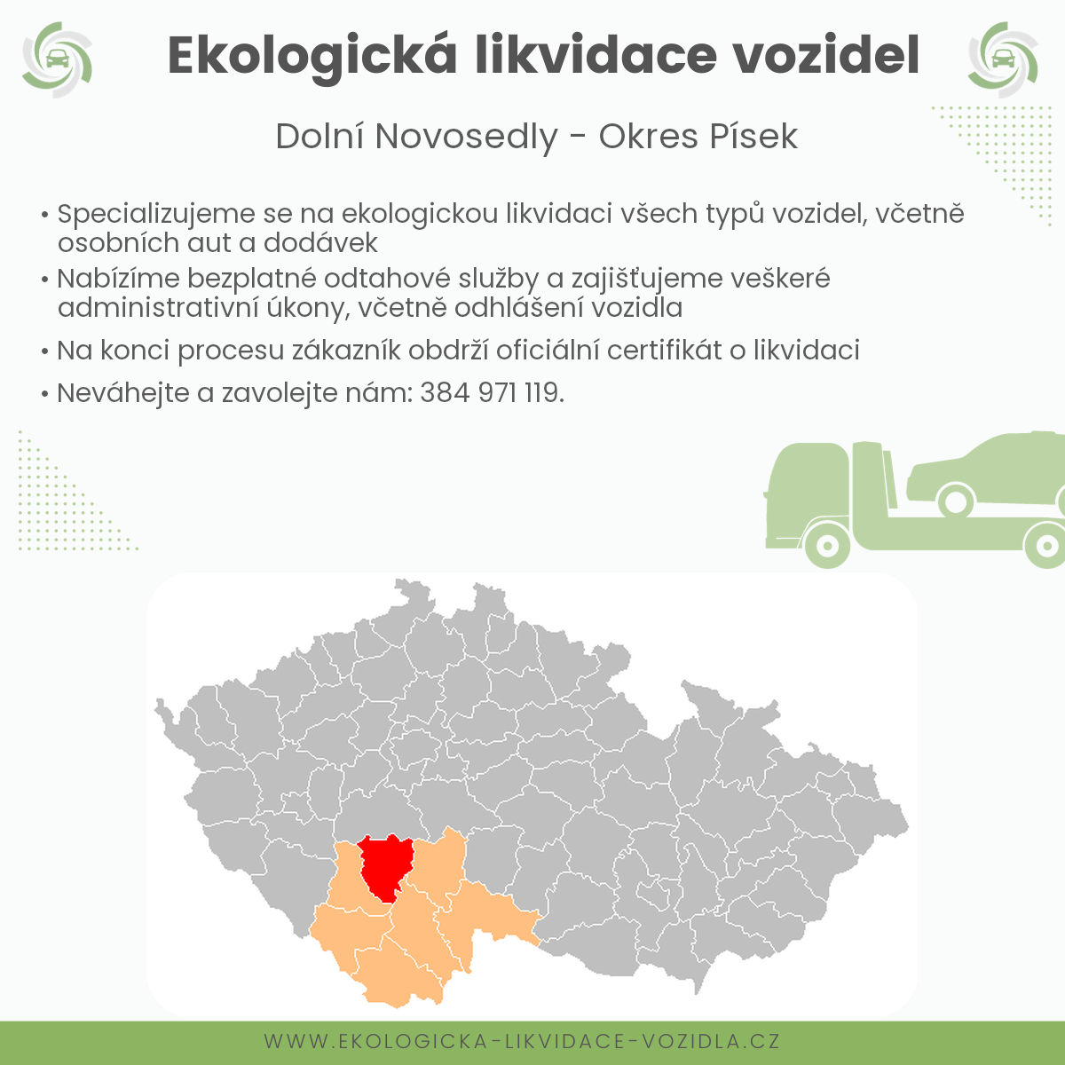 likvidace vozidel - Dolní Novosedly