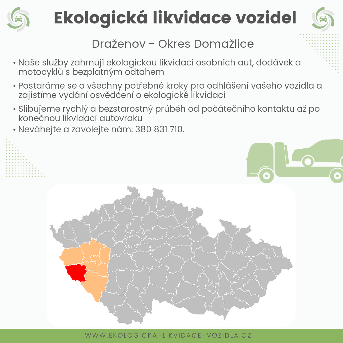 likvidace vozidel - Draženov