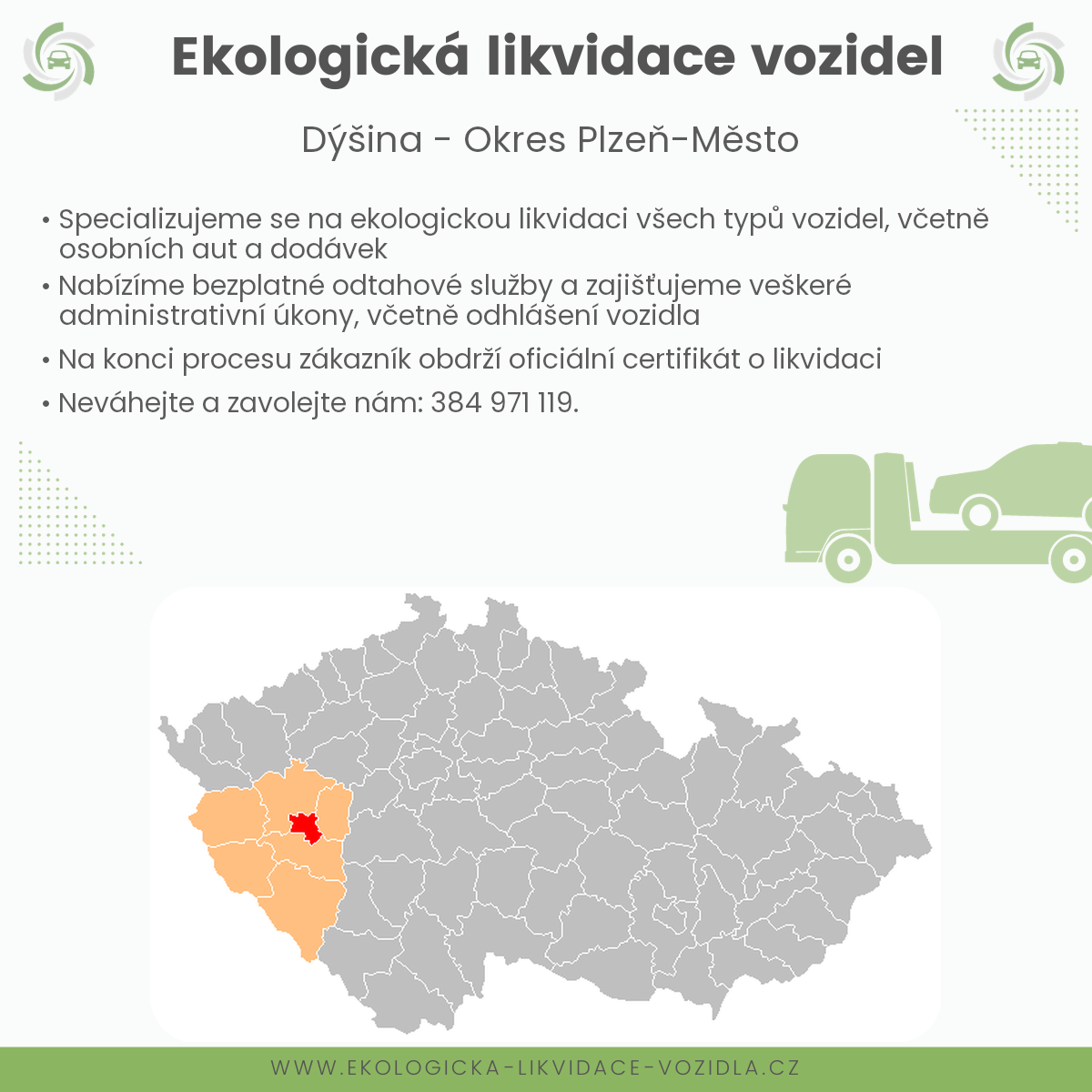 likvidace vozidel - Dýšina
