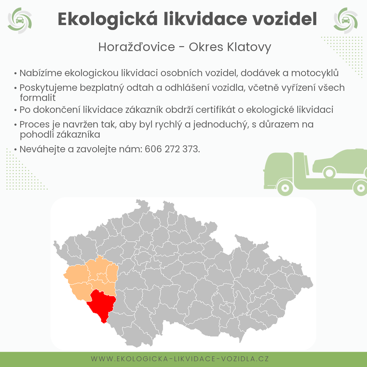 likvidace vozidel - Horažďovice