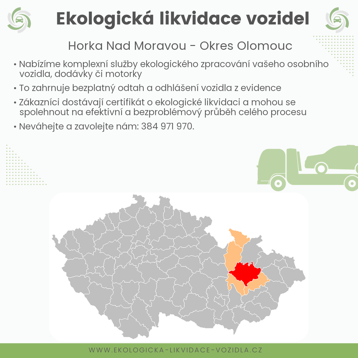 likvidace vozidel - Horka nad Moravou