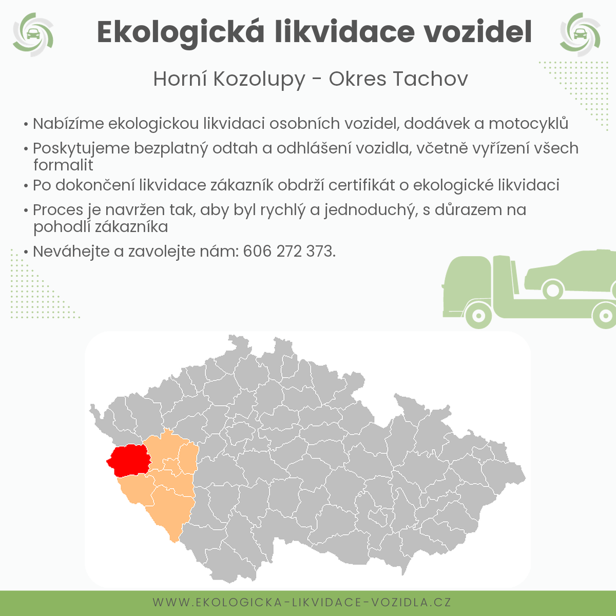 likvidace vozidel - Horní Kozolupy