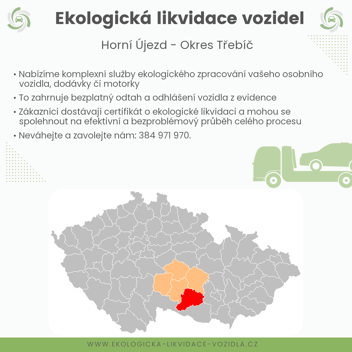 likvidace vozidel - Horní Újezd