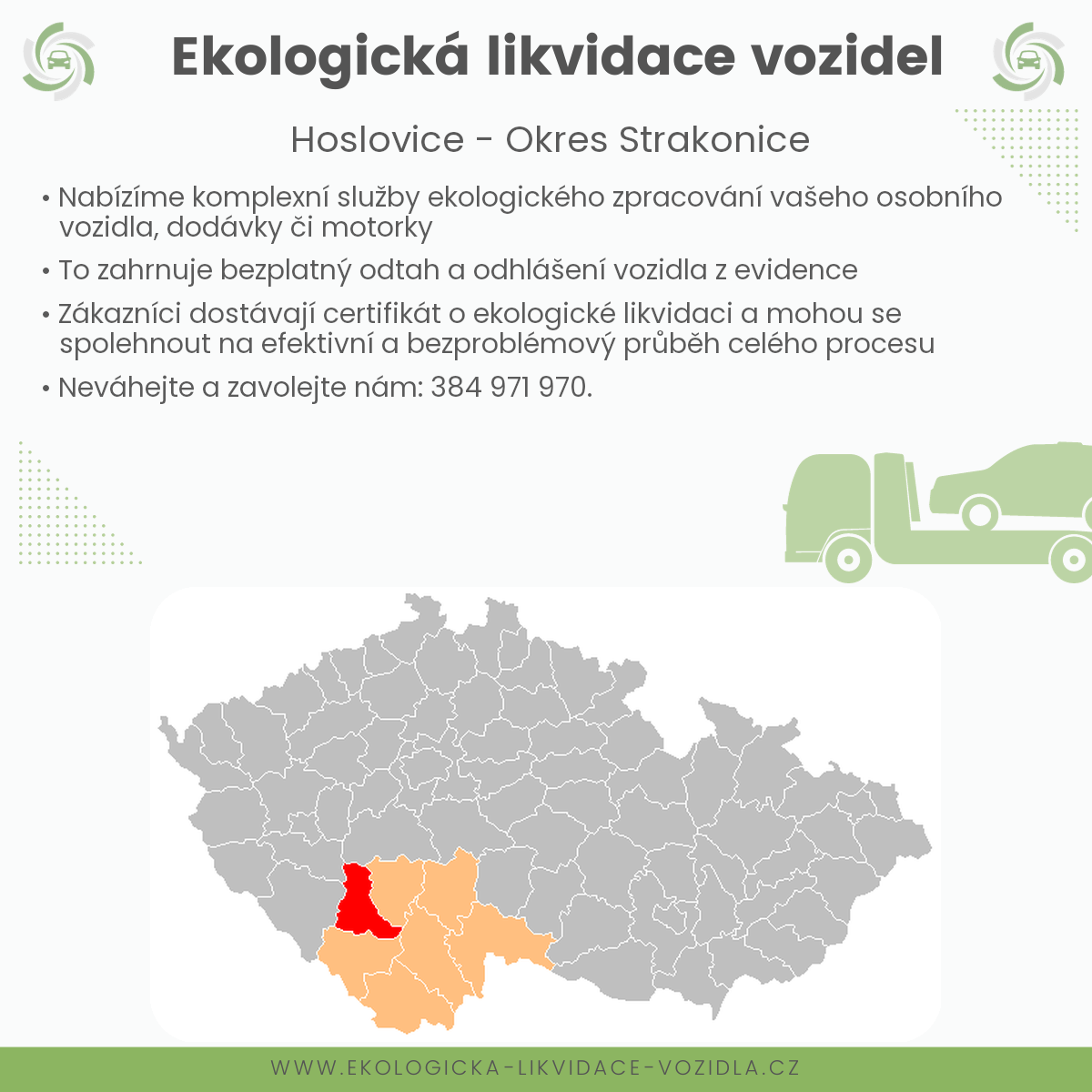 likvidace vozidel - Hoslovice