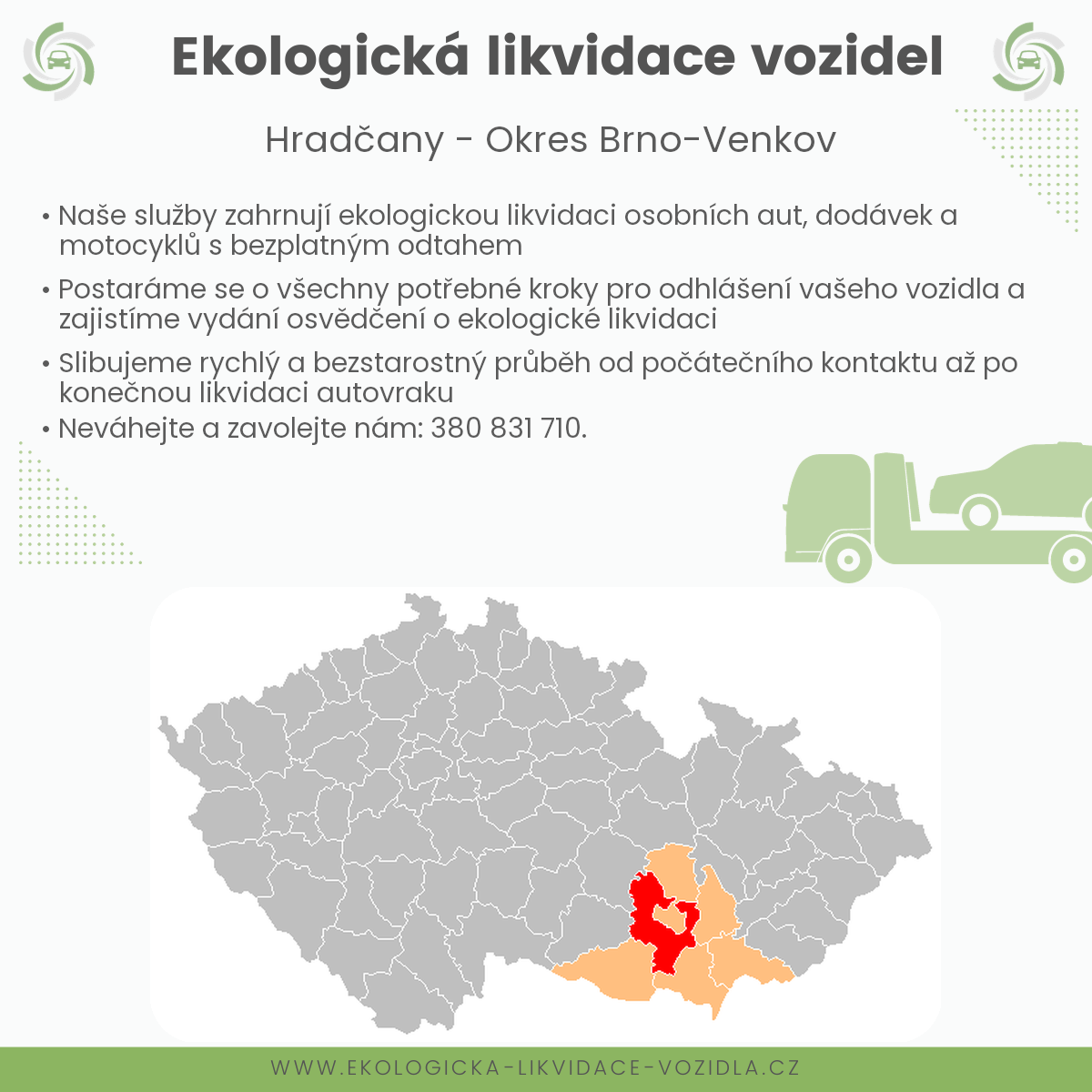 likvidace vozidel - Hradčany