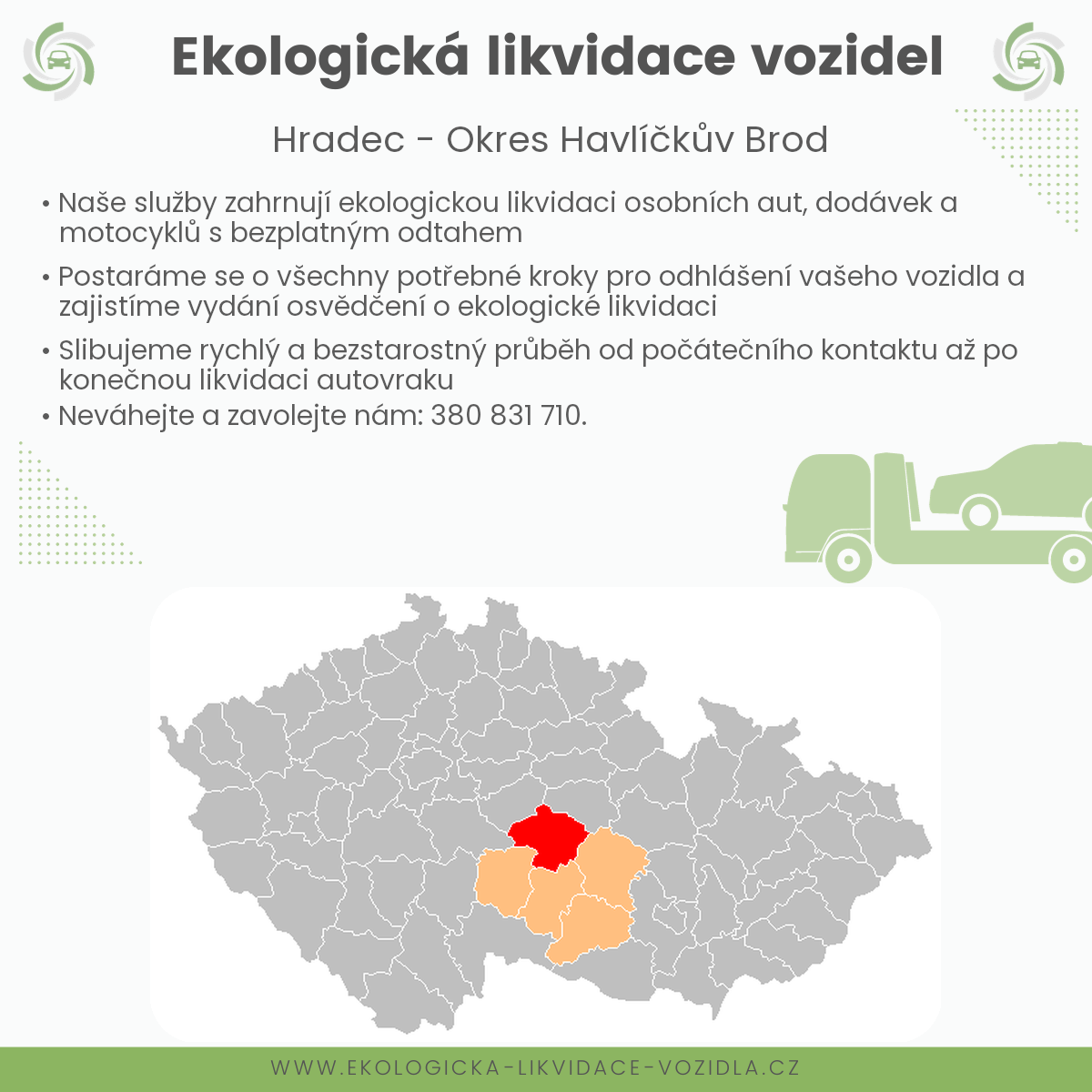 likvidace vozidel - Hradec