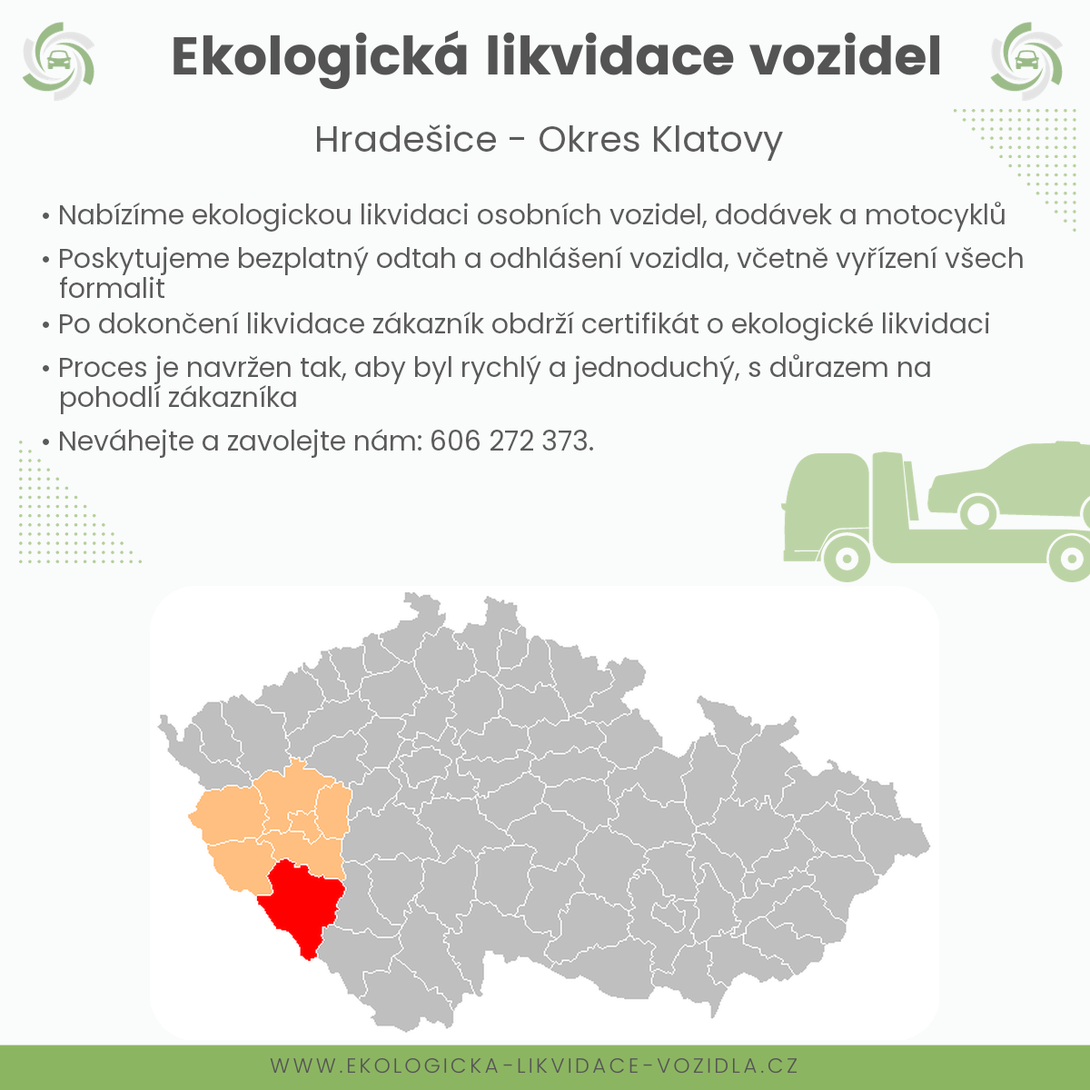 likvidace vozidel - Hradešice