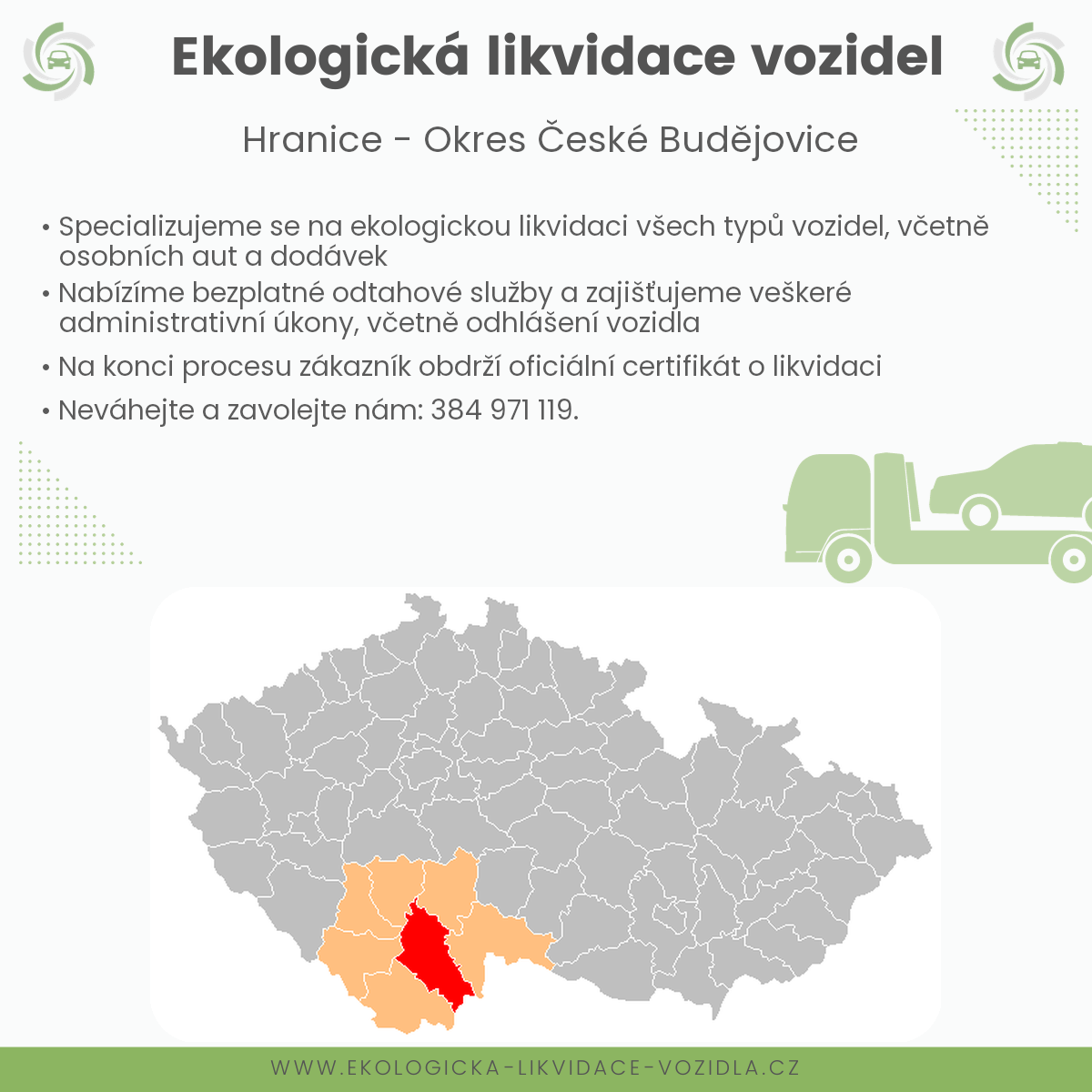 likvidace vozidel - Hranice
