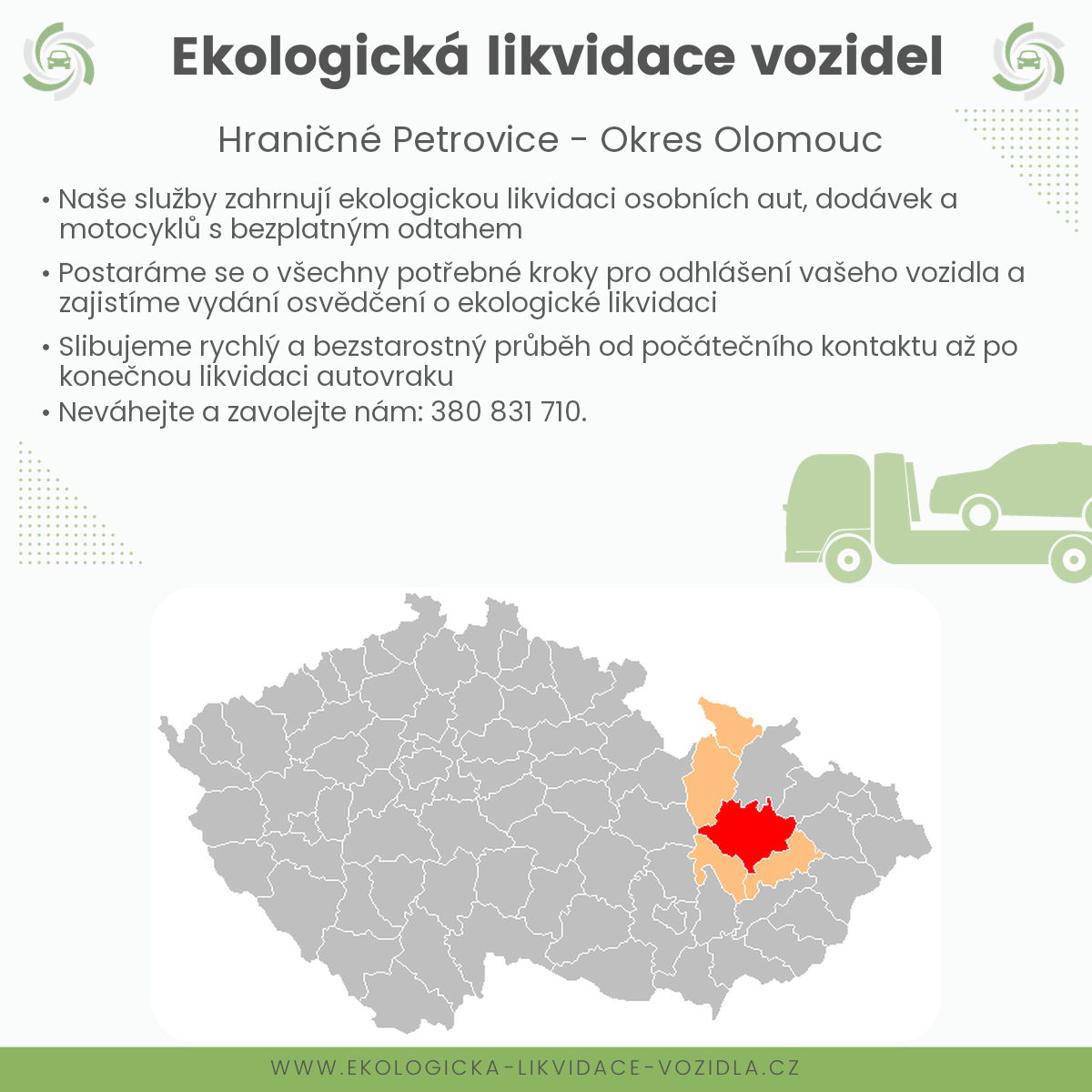 likvidace vozidel - Hraničné Petrovice