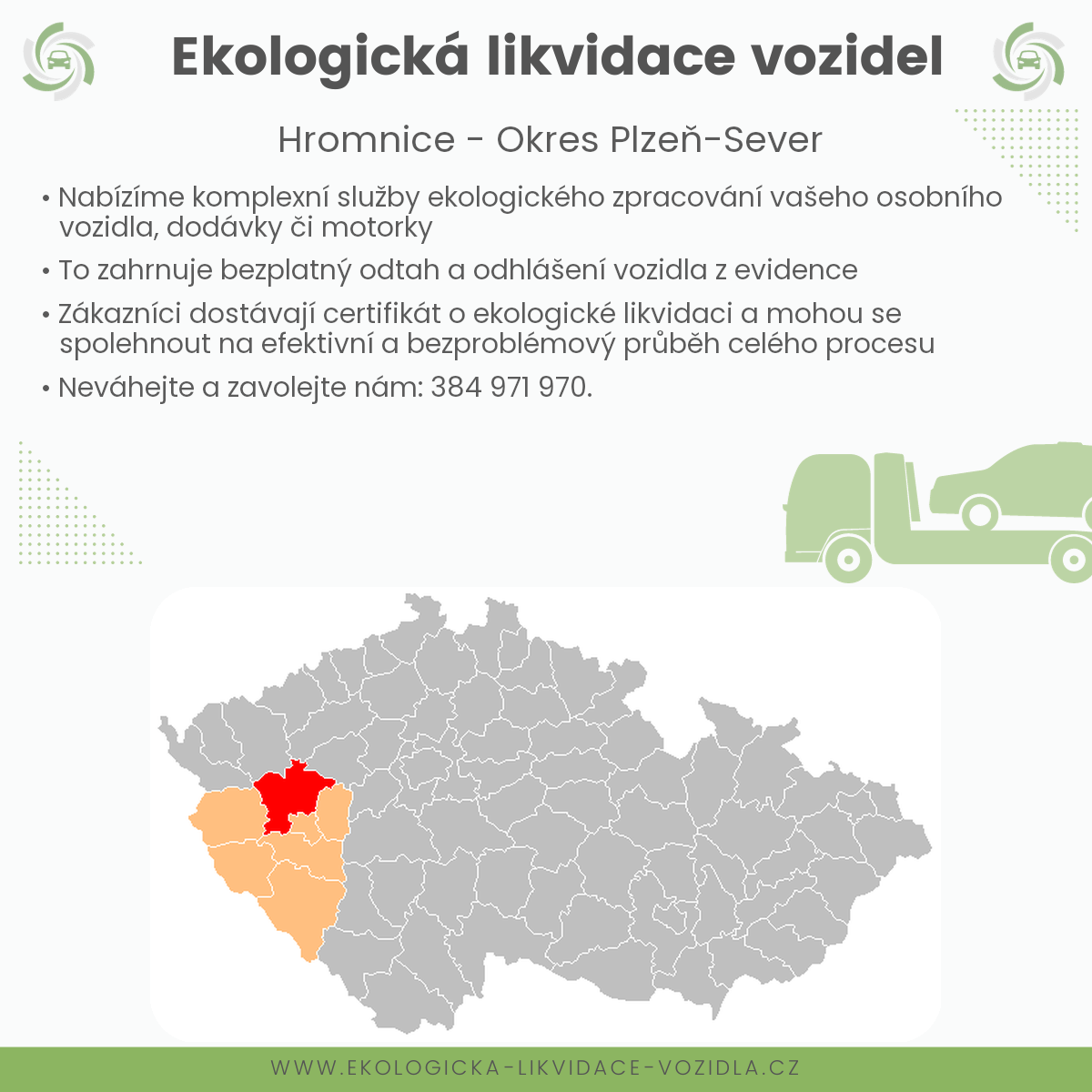 likvidace vozidel - Hromnice
