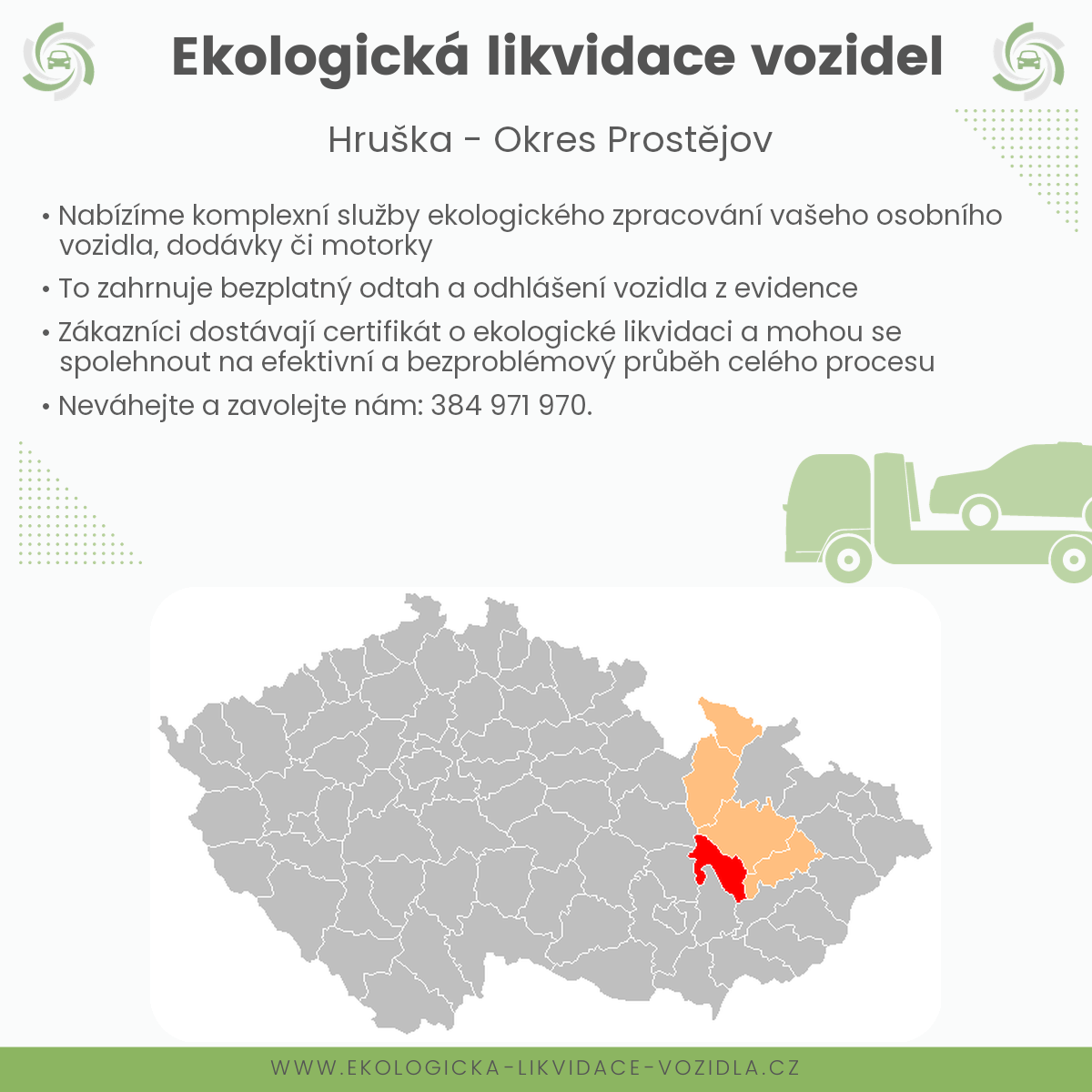 likvidace vozidel - Hruška