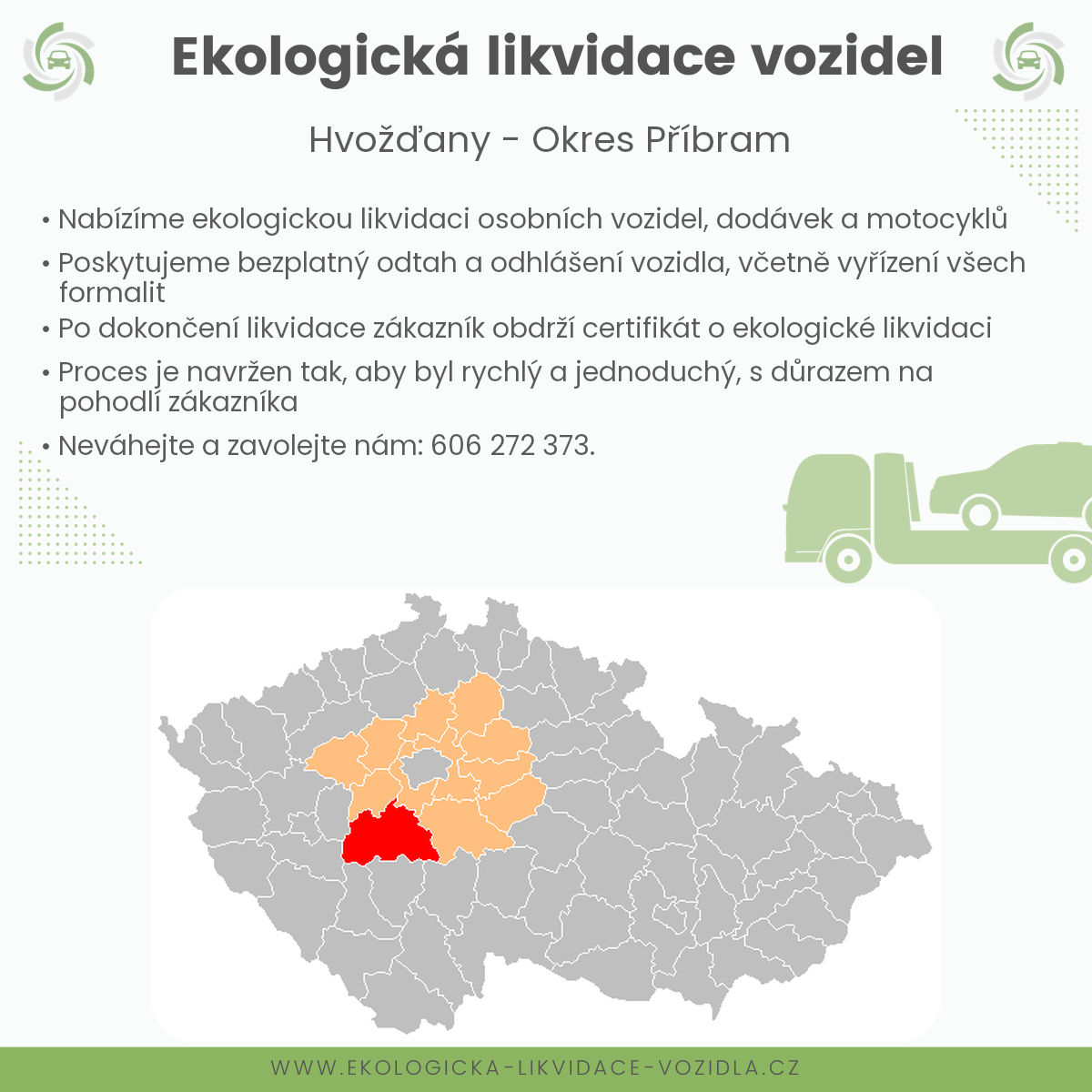 likvidace vozidel - Hvožďany