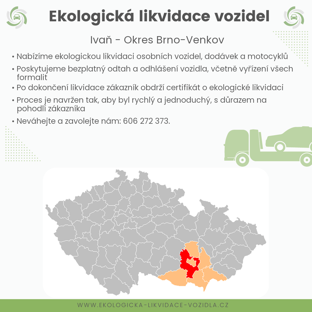 likvidace vozidel - Ivaň