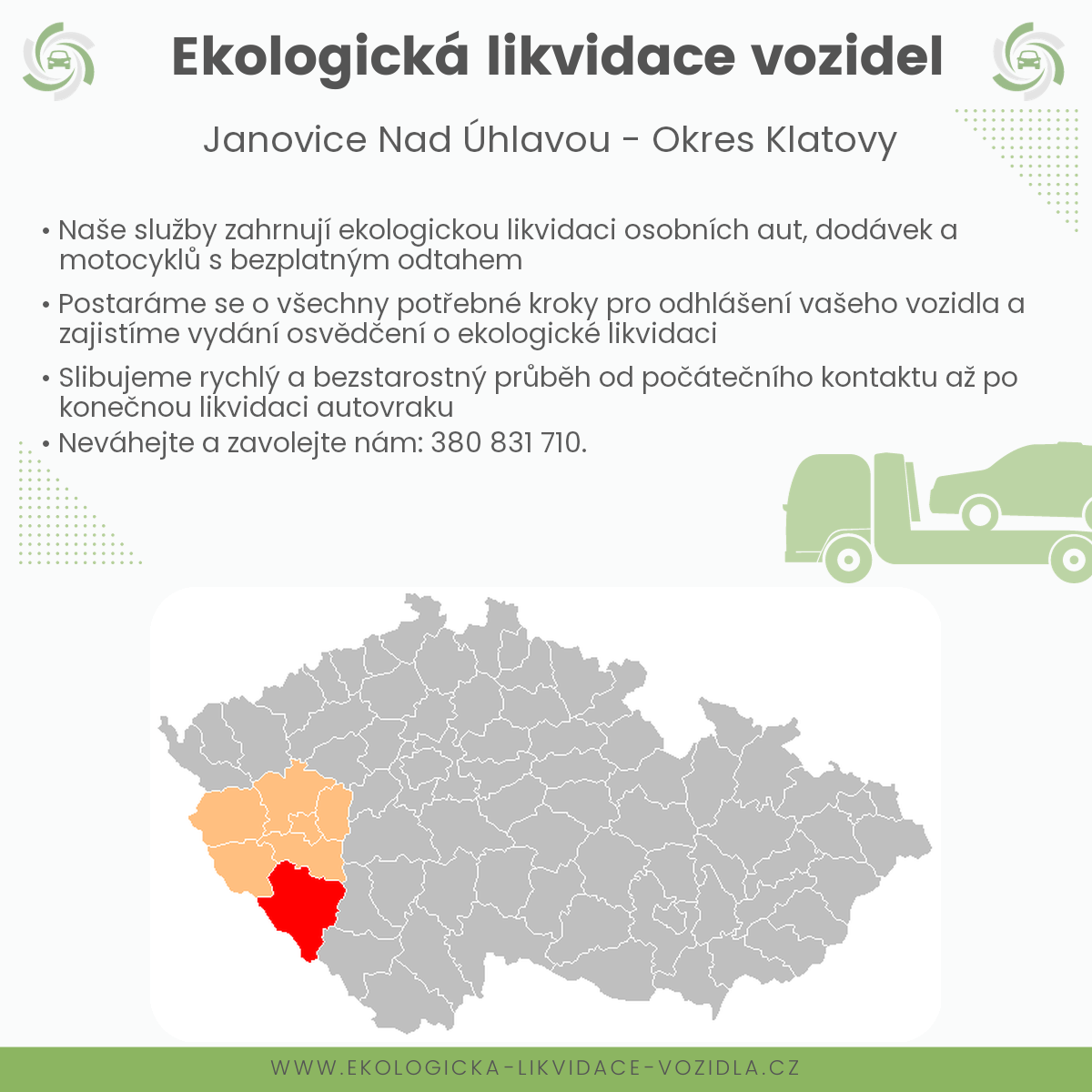 likvidace vozidel - Janovice nad Úhlavou