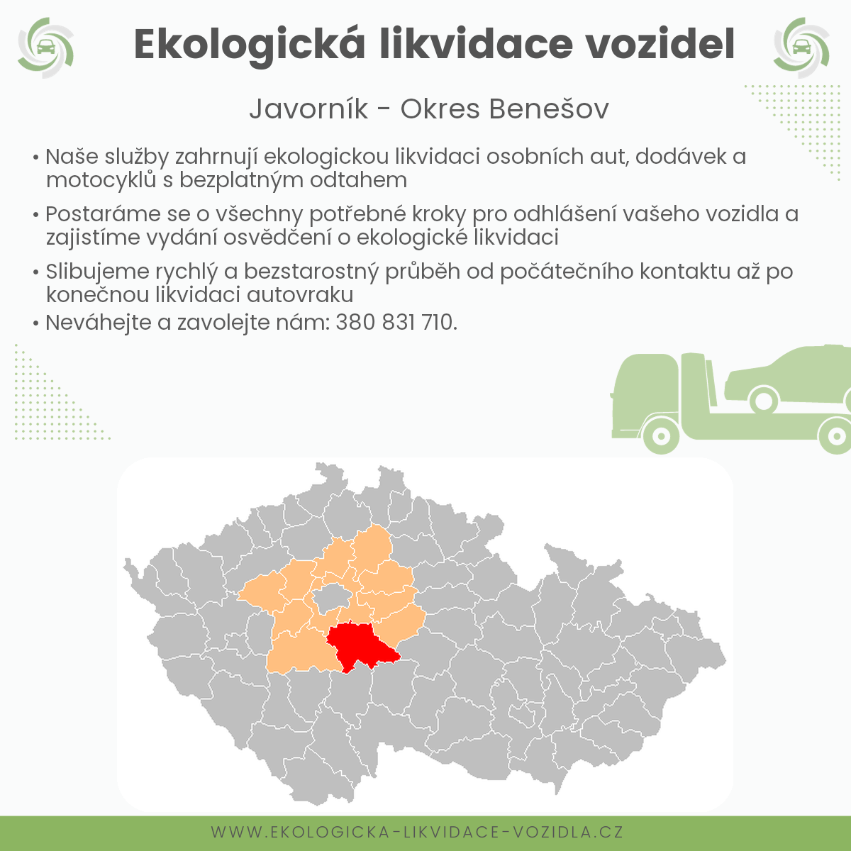 likvidace vozidel - Javorník