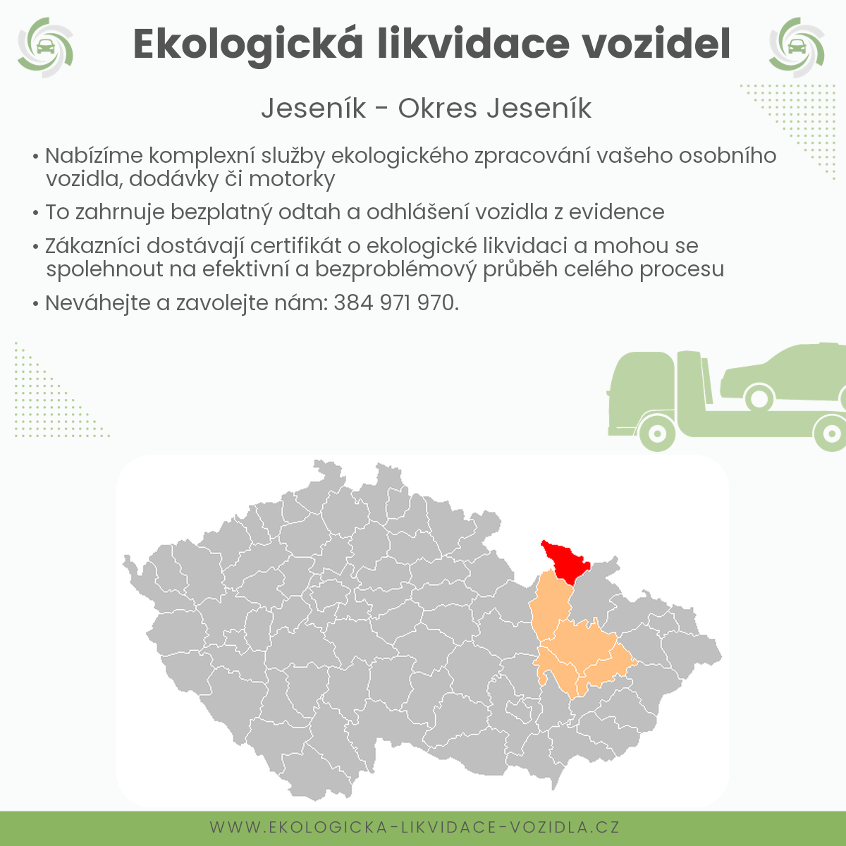 likvidace vozidel - Jeseník