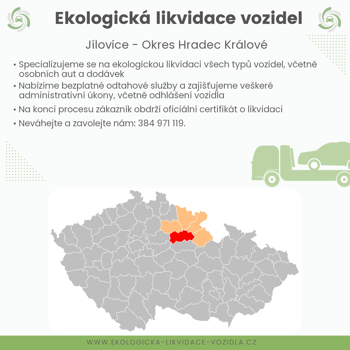 likvidace vozidel - Jílovice