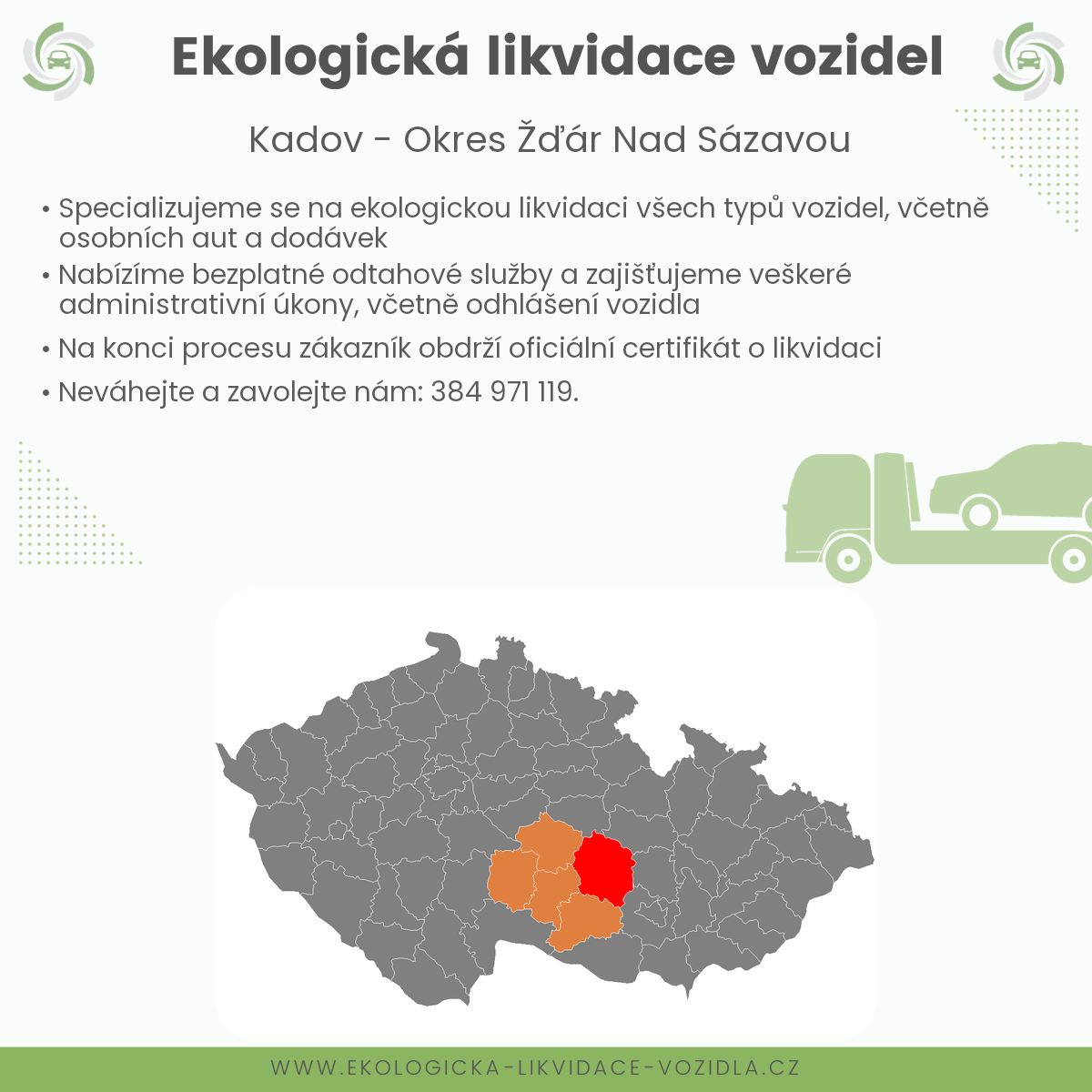 likvidace vozidel - Kadov