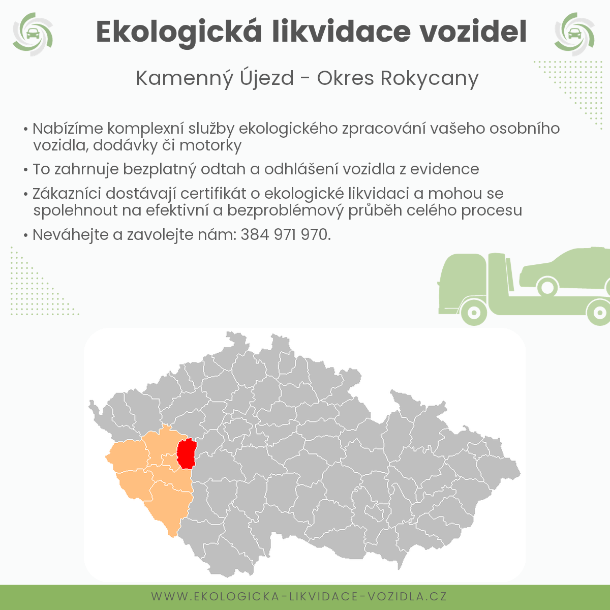 likvidace vozidel - Kamenný Újezd